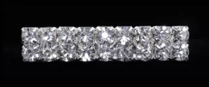 #14149 - 2 Row Chunky Stone Barrette