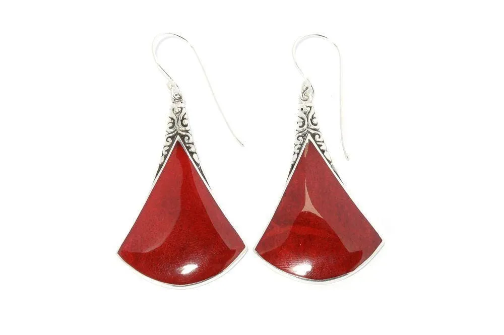 Altitude Earrings- Coral