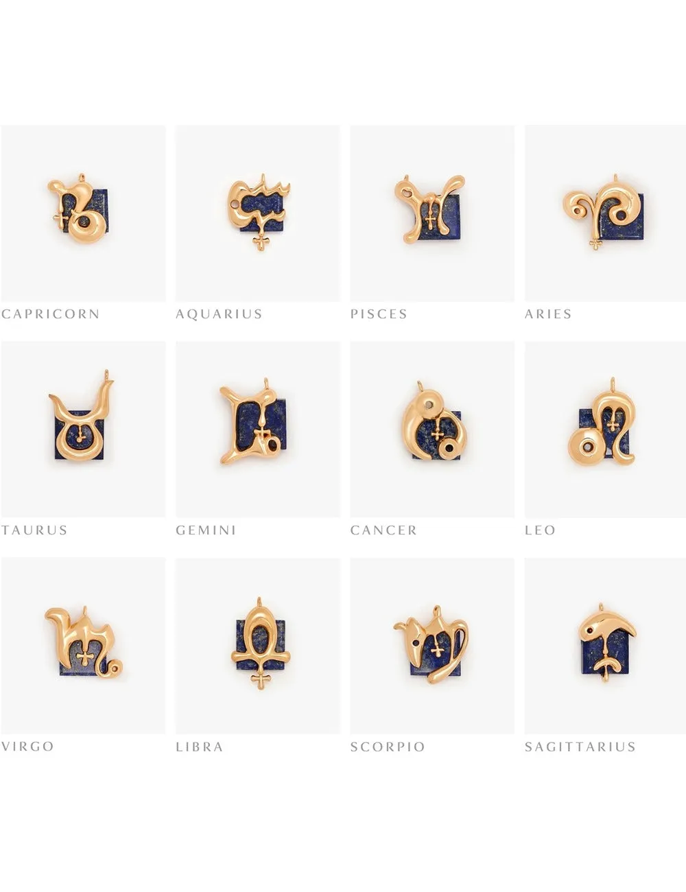 Aquarius Zodiac Pendant