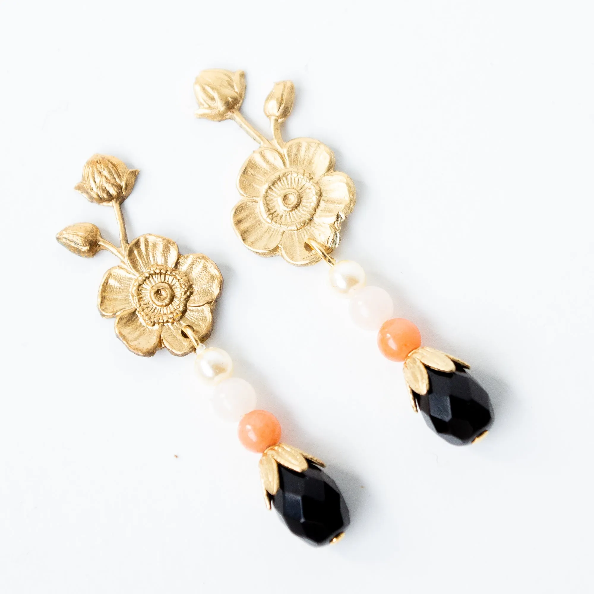 Black Stud Earrings