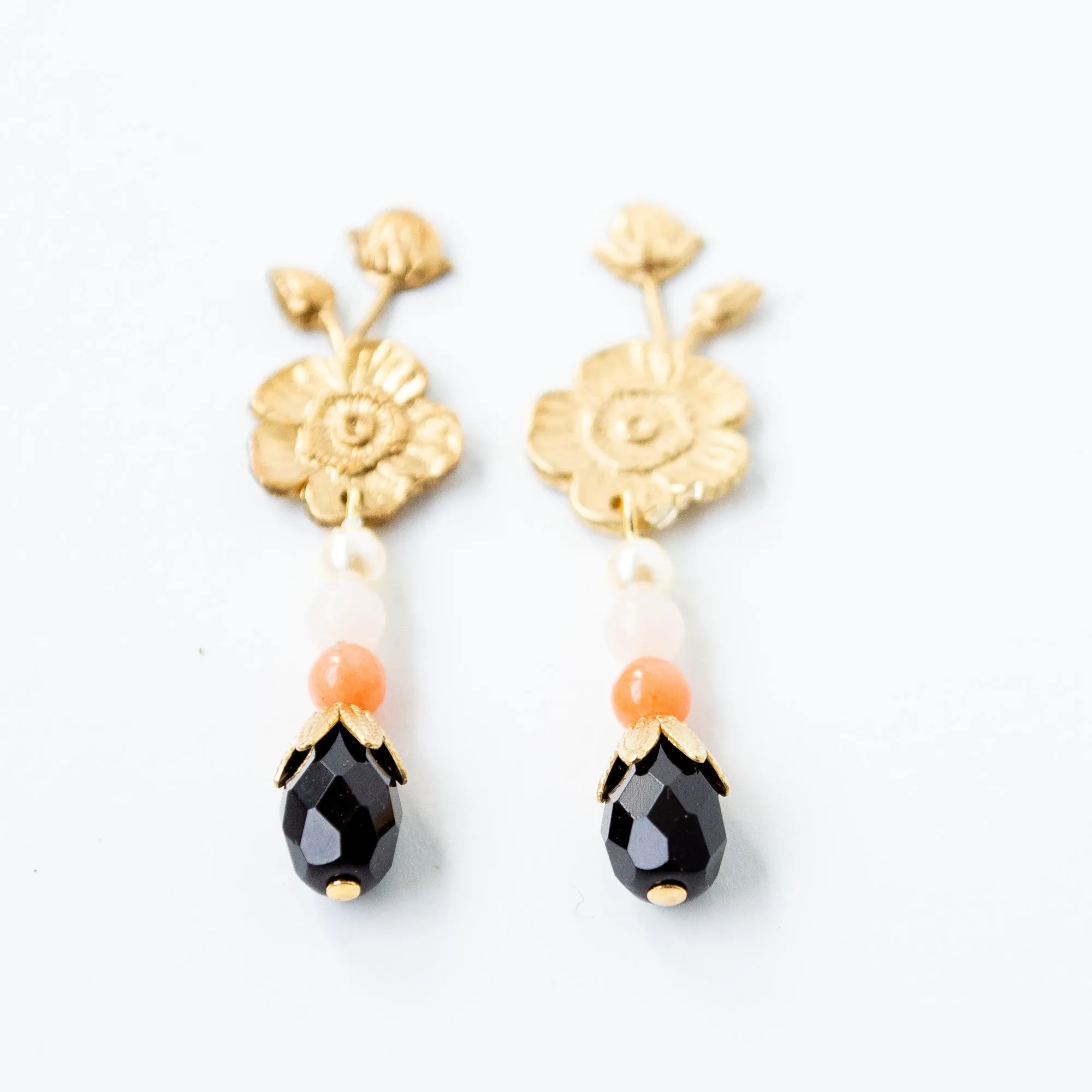 Black Stud Earrings