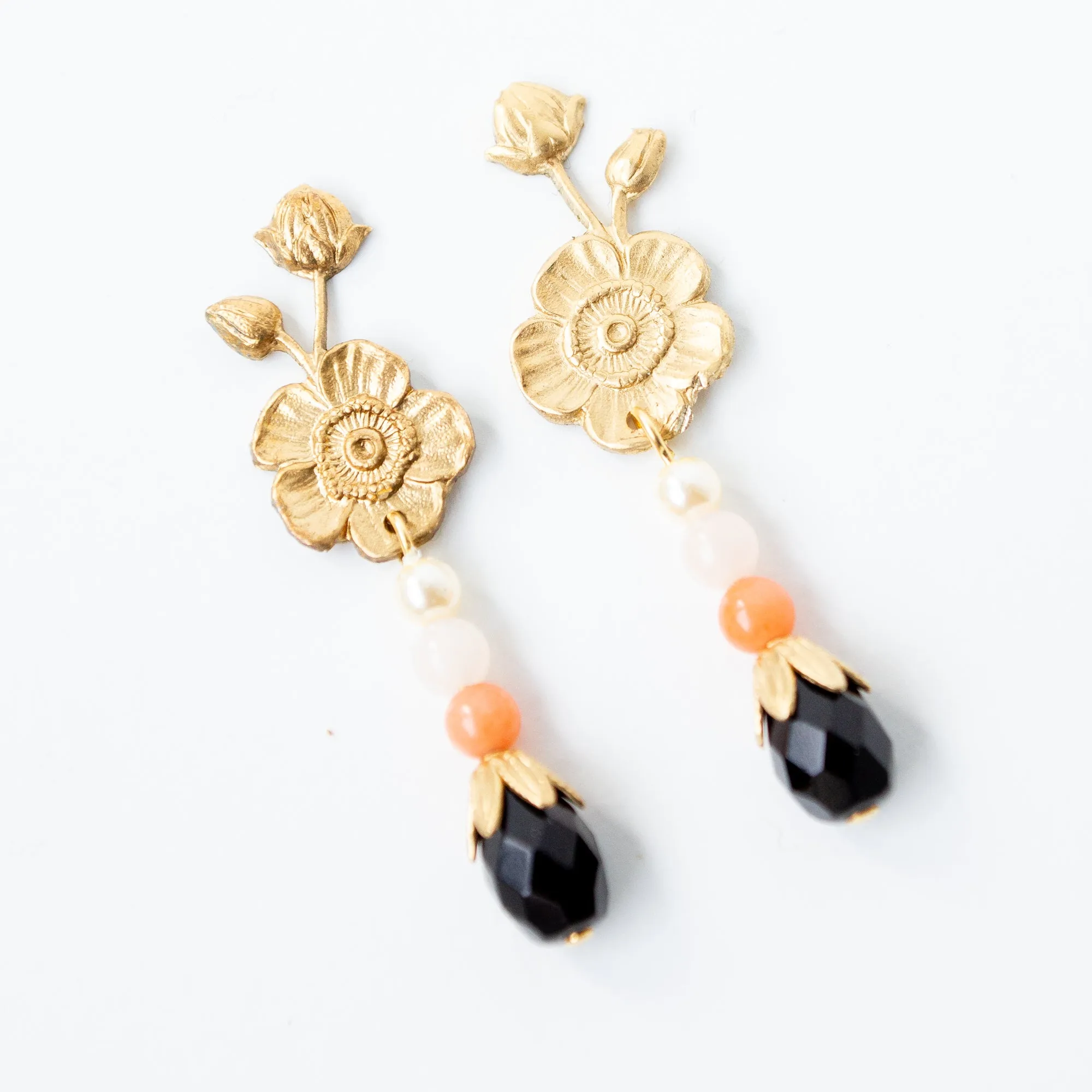 Black Stud Earrings