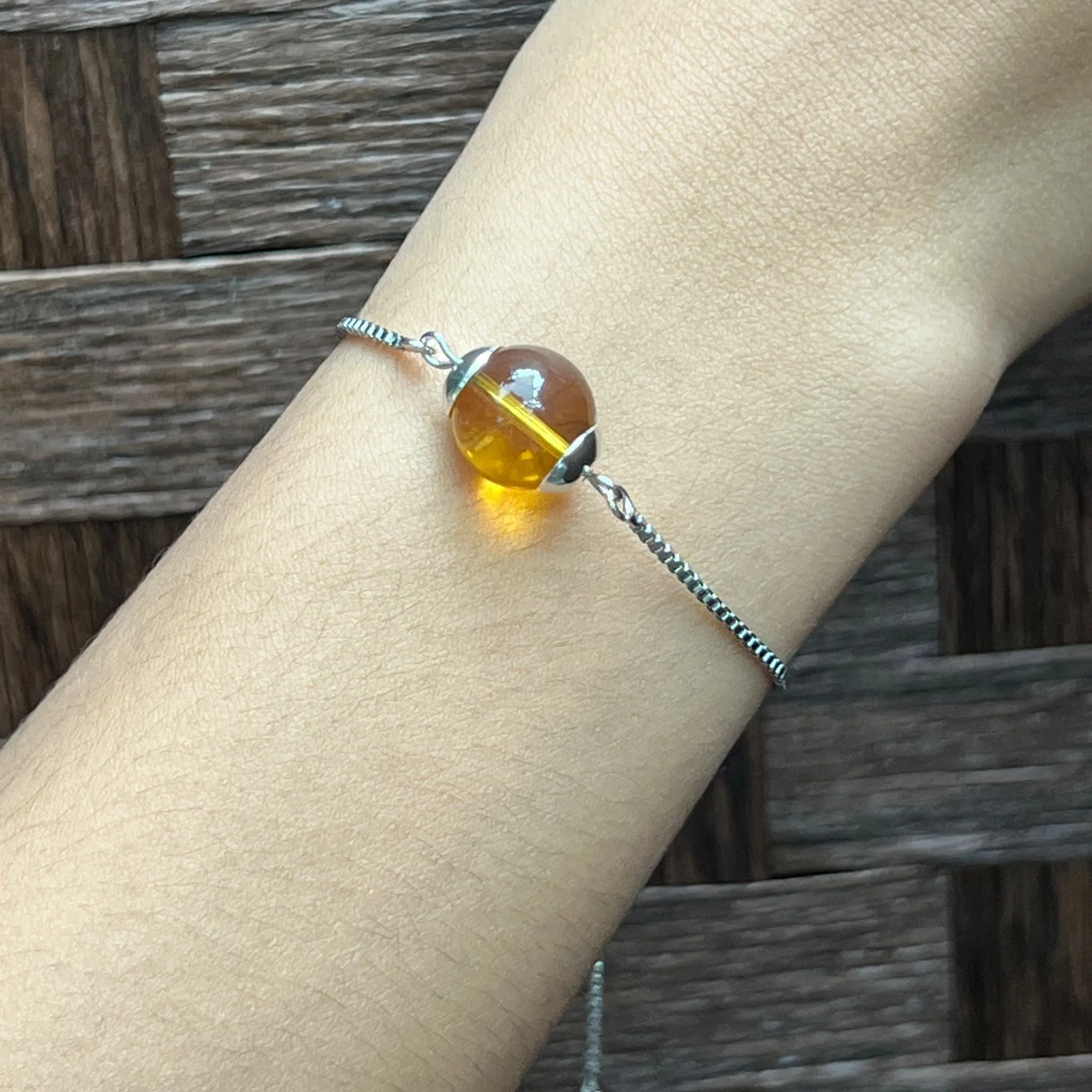 Blue Amber La Forma Bracelet SHW