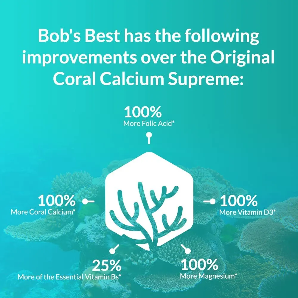 Bobs Best Coral Calcium Supreme 90 Count (Pack of 2)