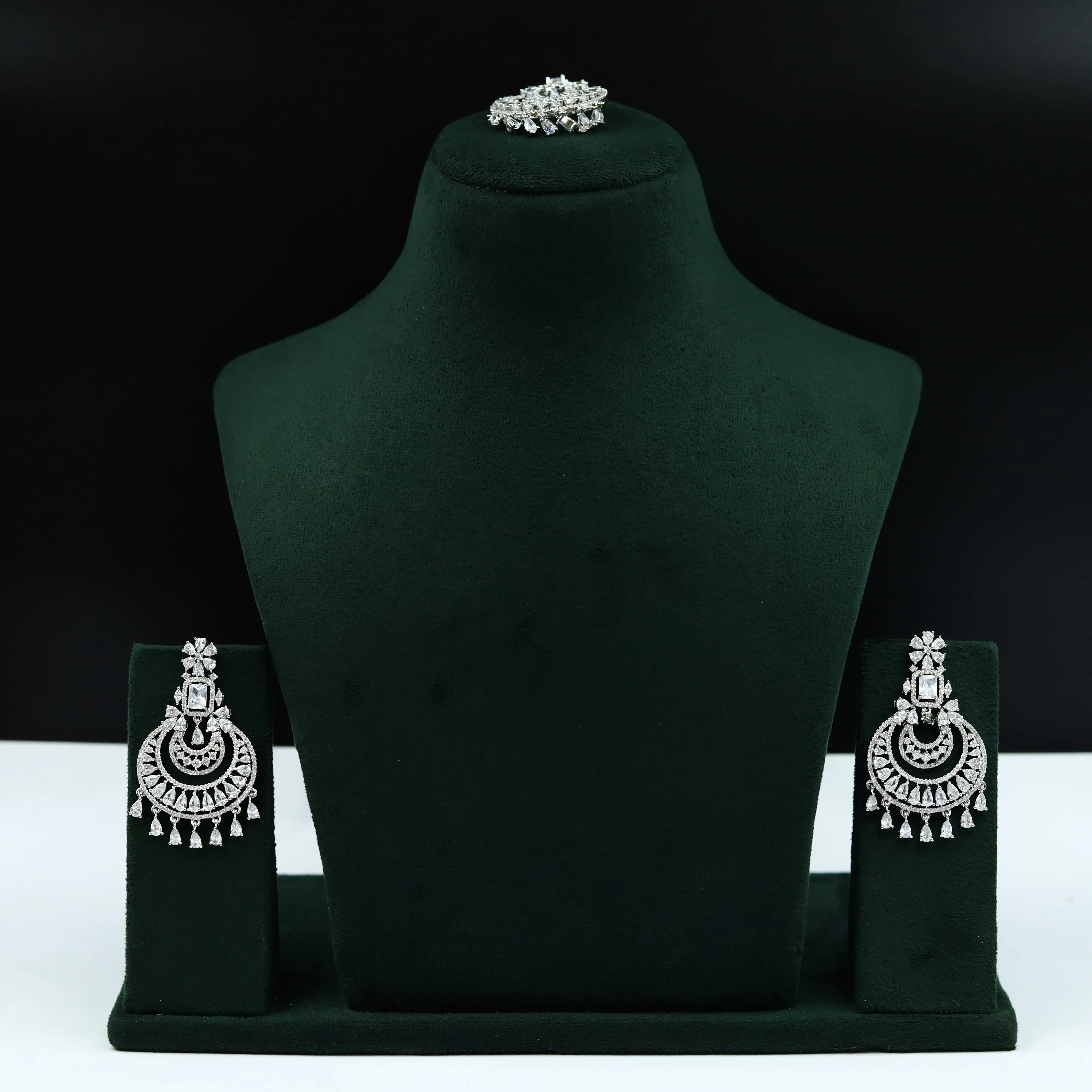 Chandbali Zircon/AD Earring 7414-34