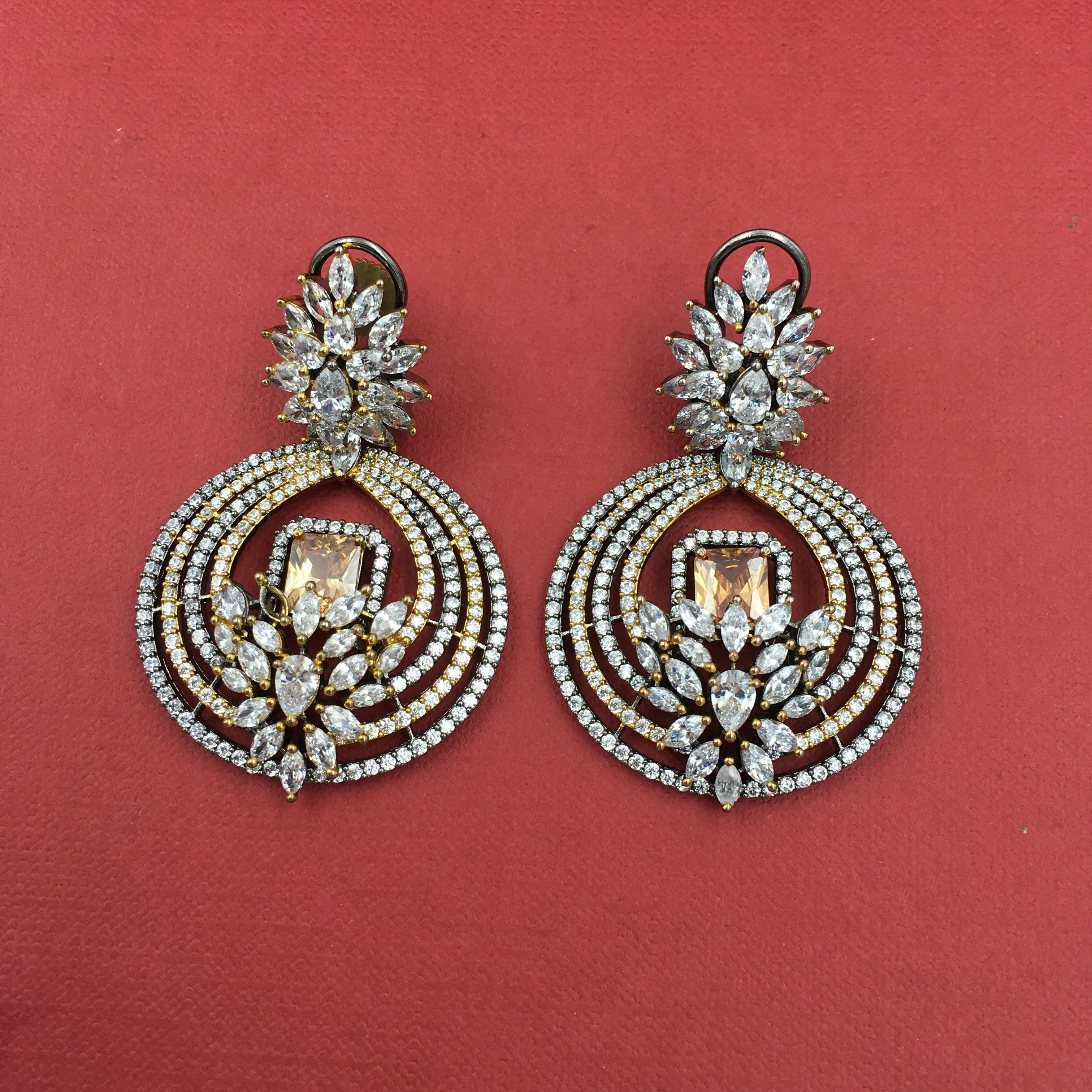 Chandbali Zircon/AD Earring 8853-100