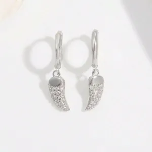 Chili zircon earrings in silver