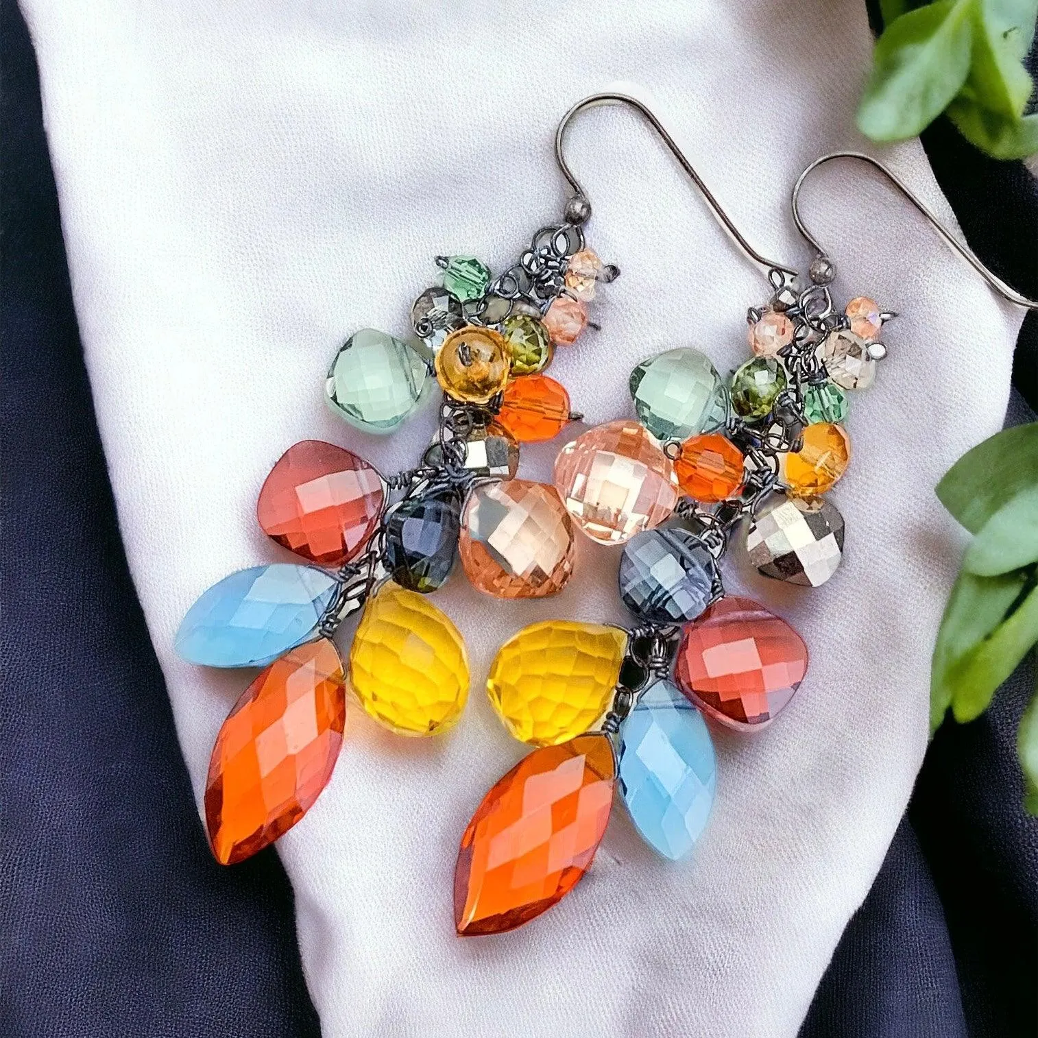 Colorful Cascade Earrings