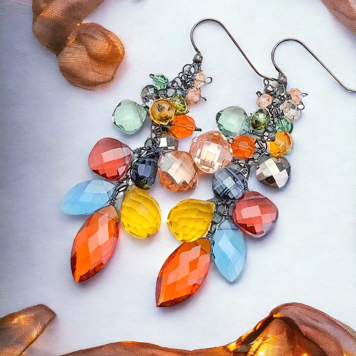 Colorful Cascade Earrings