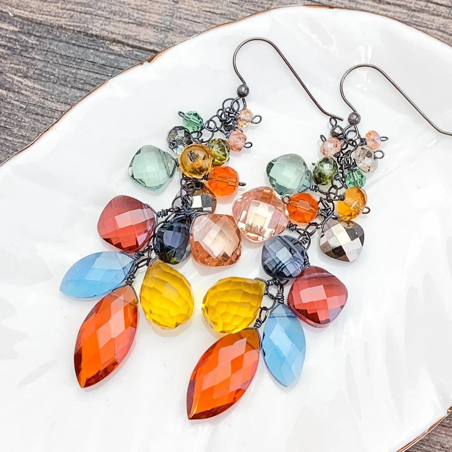 Colorful Cascade Earrings