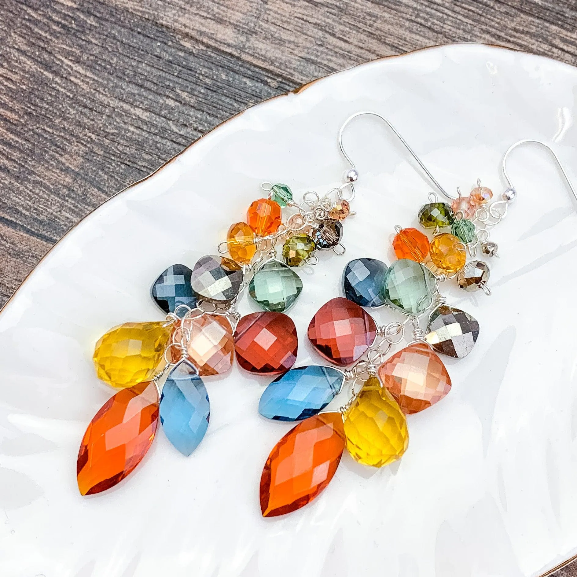 Colorful Cascade Earrings