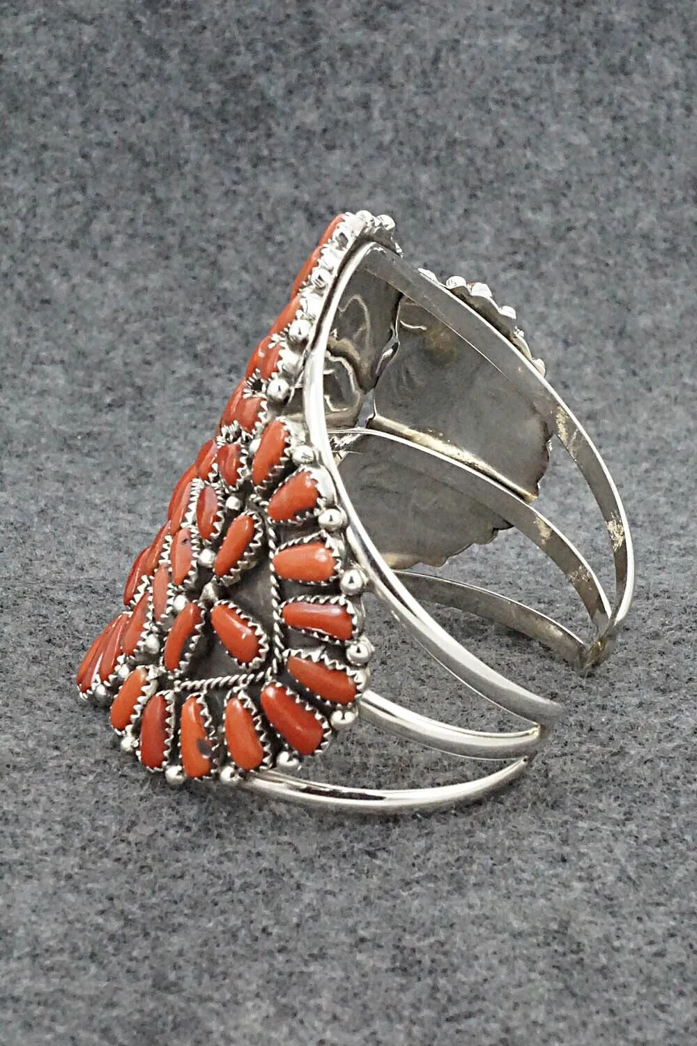 Coral & Sterling Silver Bracelet - Justina Wilson