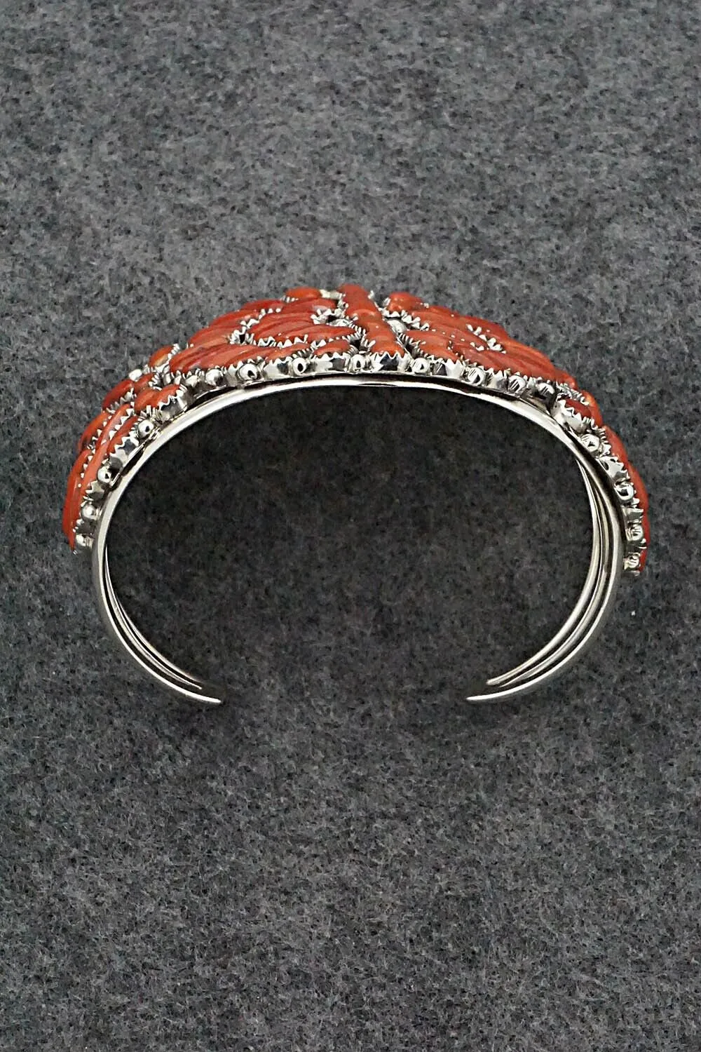 Coral & Sterling Silver Bracelet - Justina Wilson