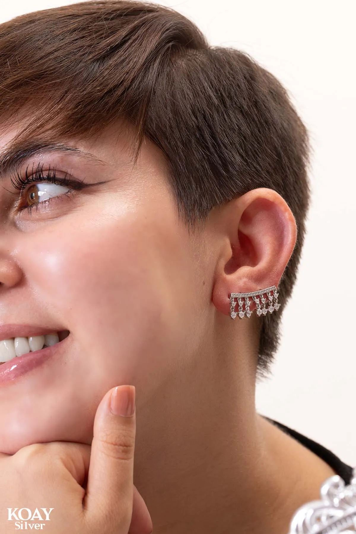 Crawler Zircons Earring (01)