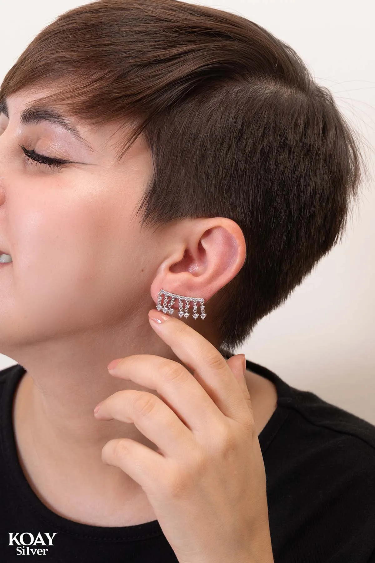 Crawler Zircons Earring (01)