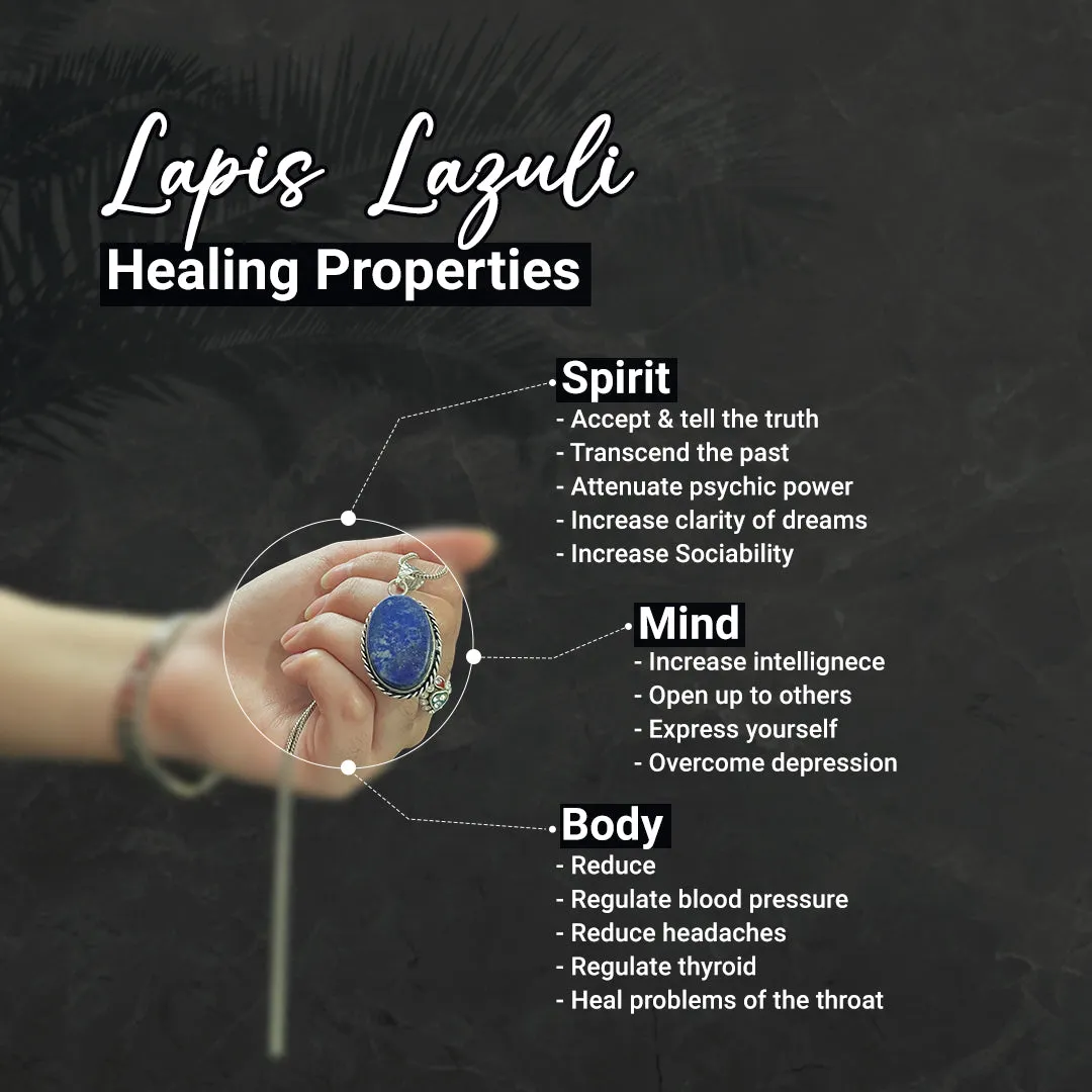 Crystals of Communication( Lapis Lazuli Pendant & Lapis Lazuli Ring )