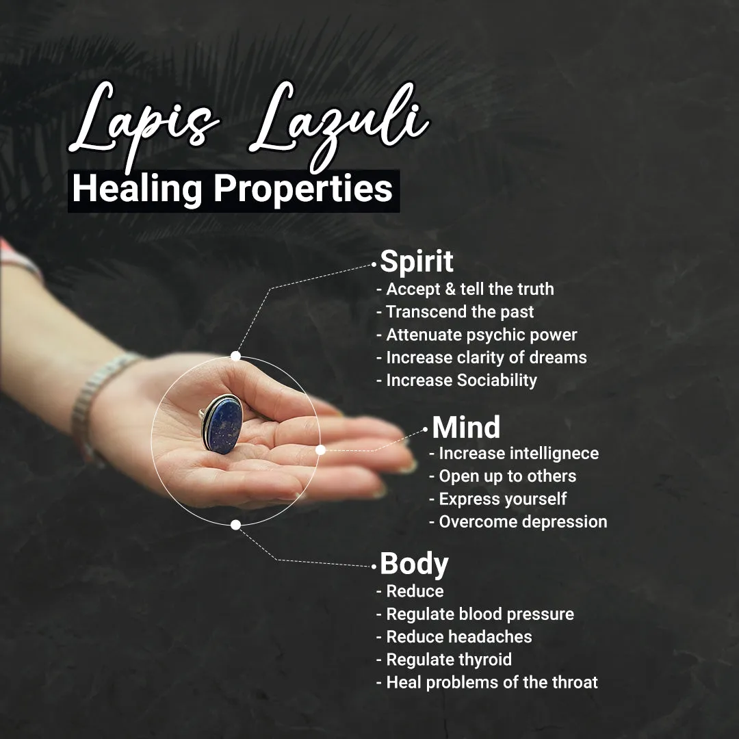 Crystals of Communication( Lapis Lazuli Pendant & Lapis Lazuli Ring )
