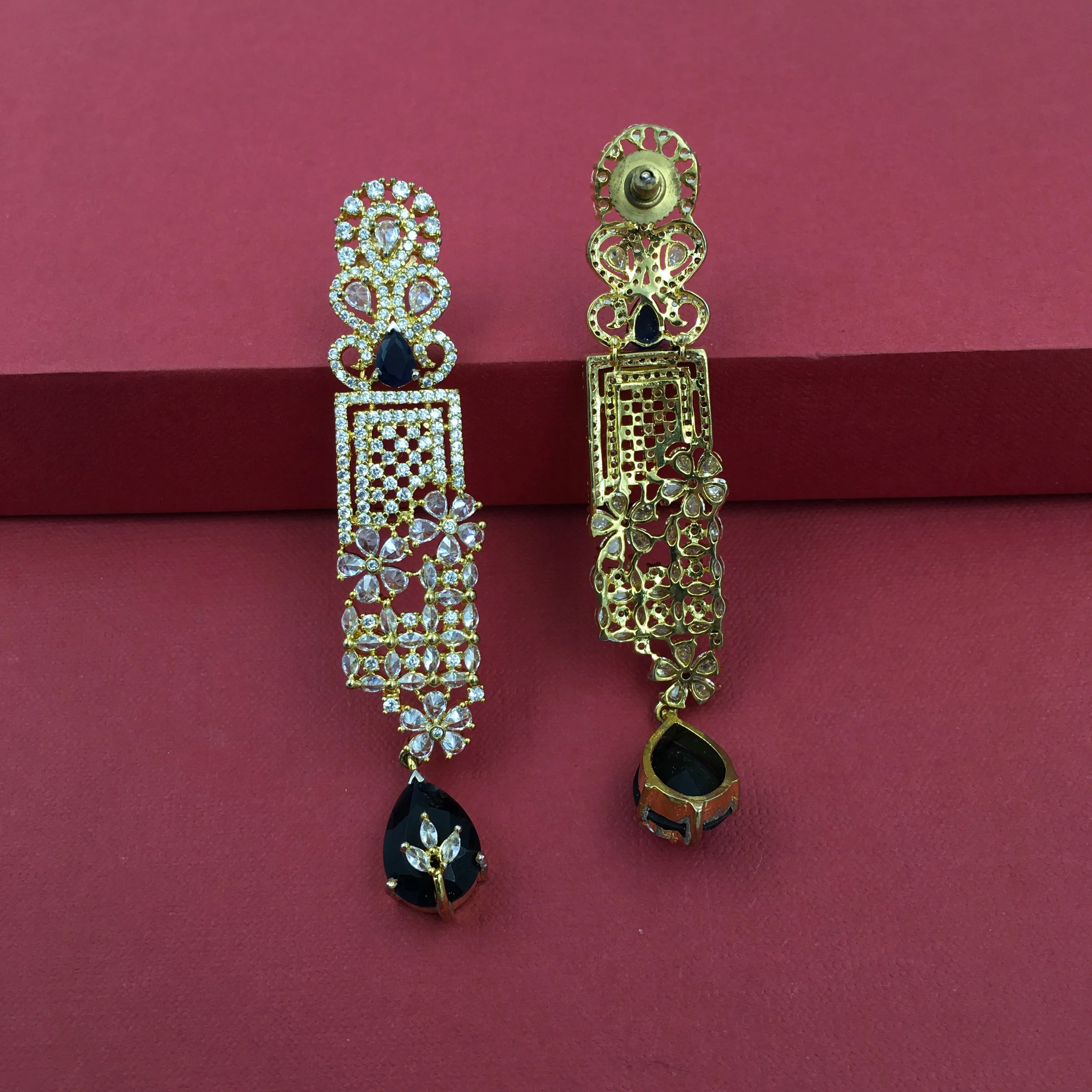 Danglers Zircon/AD Earring 8833-100