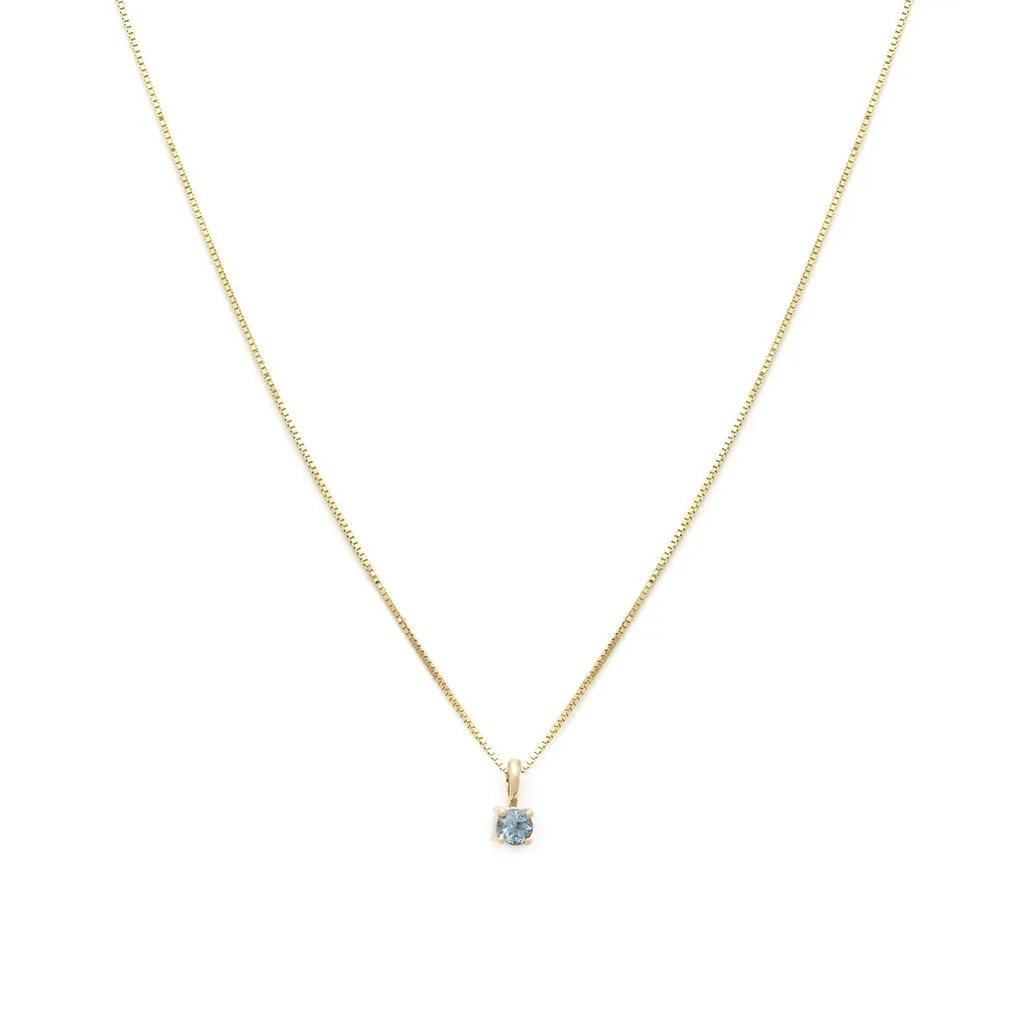Element Necklace in Aquamarine