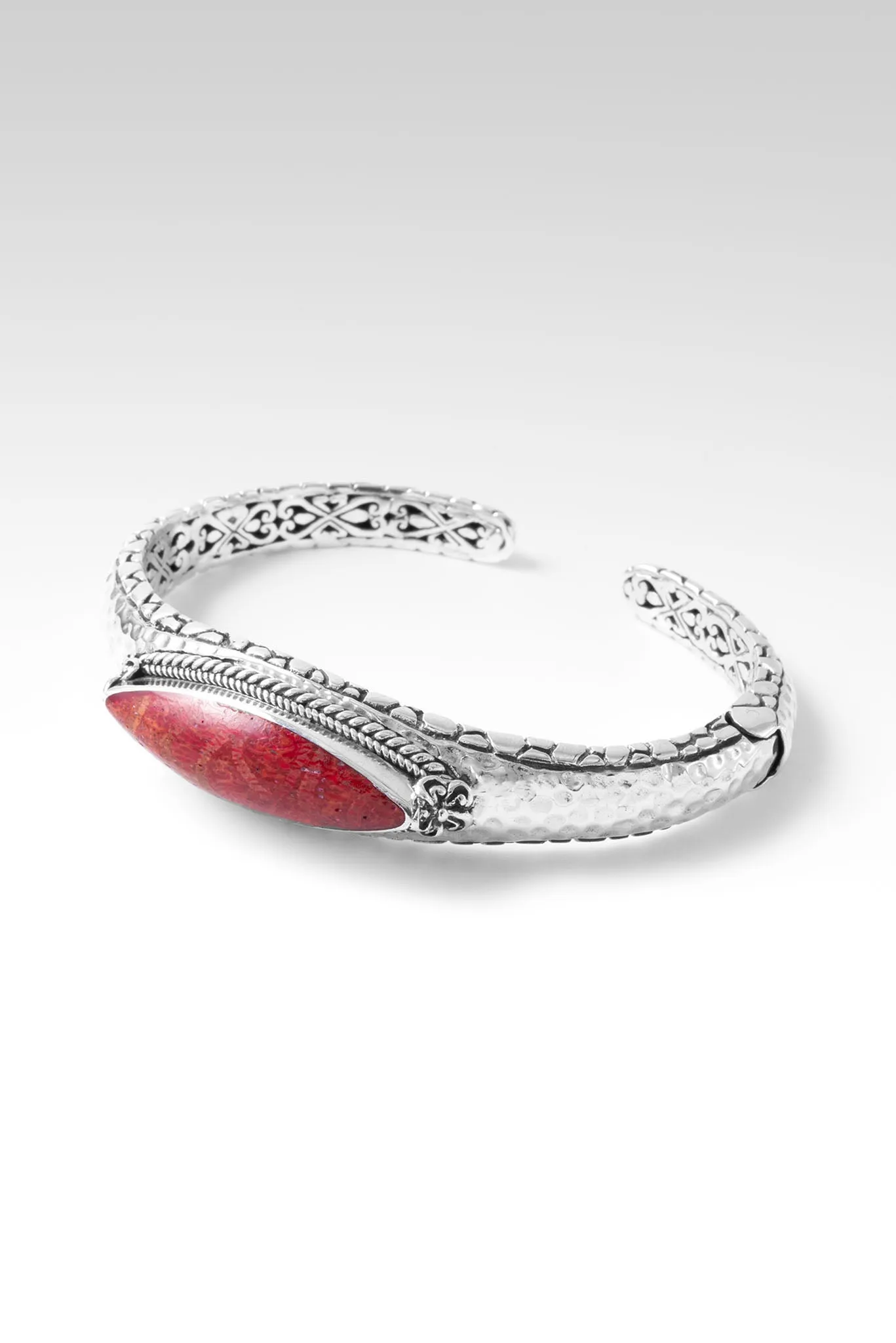 Flourishing Faith Cuff™ in Red Sponge Coral