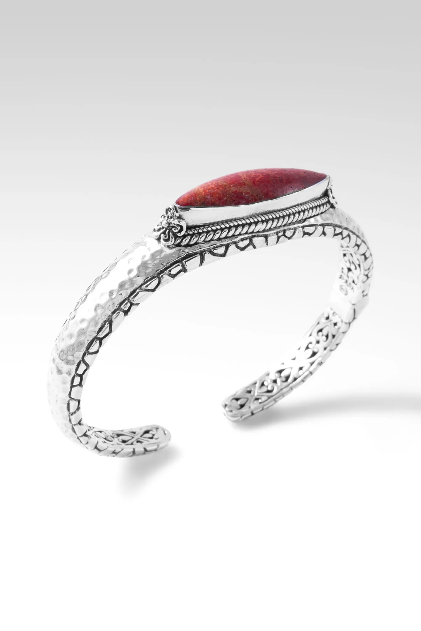 Flourishing Faith Cuff™ in Red Sponge Coral