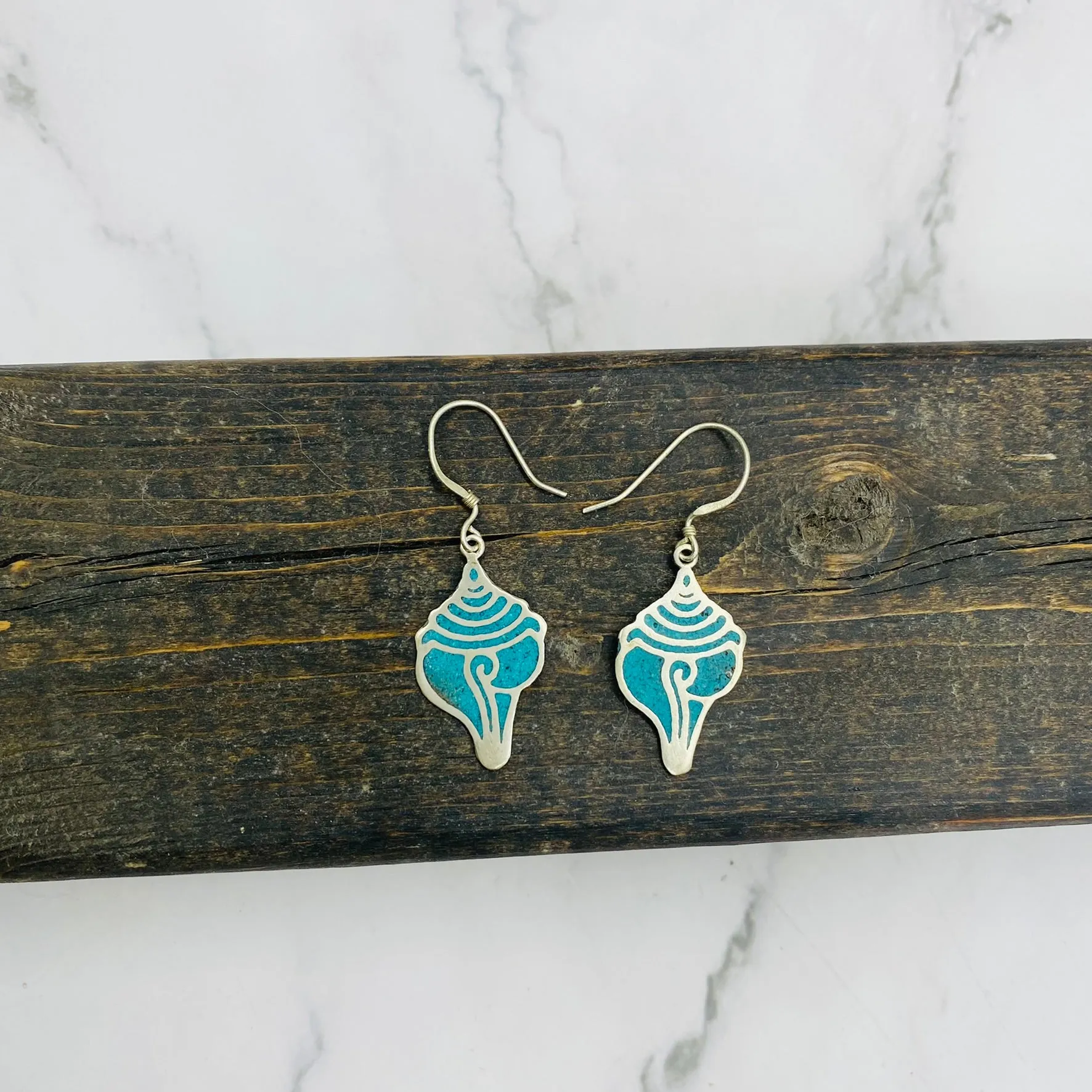 Handmade Shell Earring, Silver Dangle Earring, Shell Design Earring, Bohemian Jewelry, Gift For Her