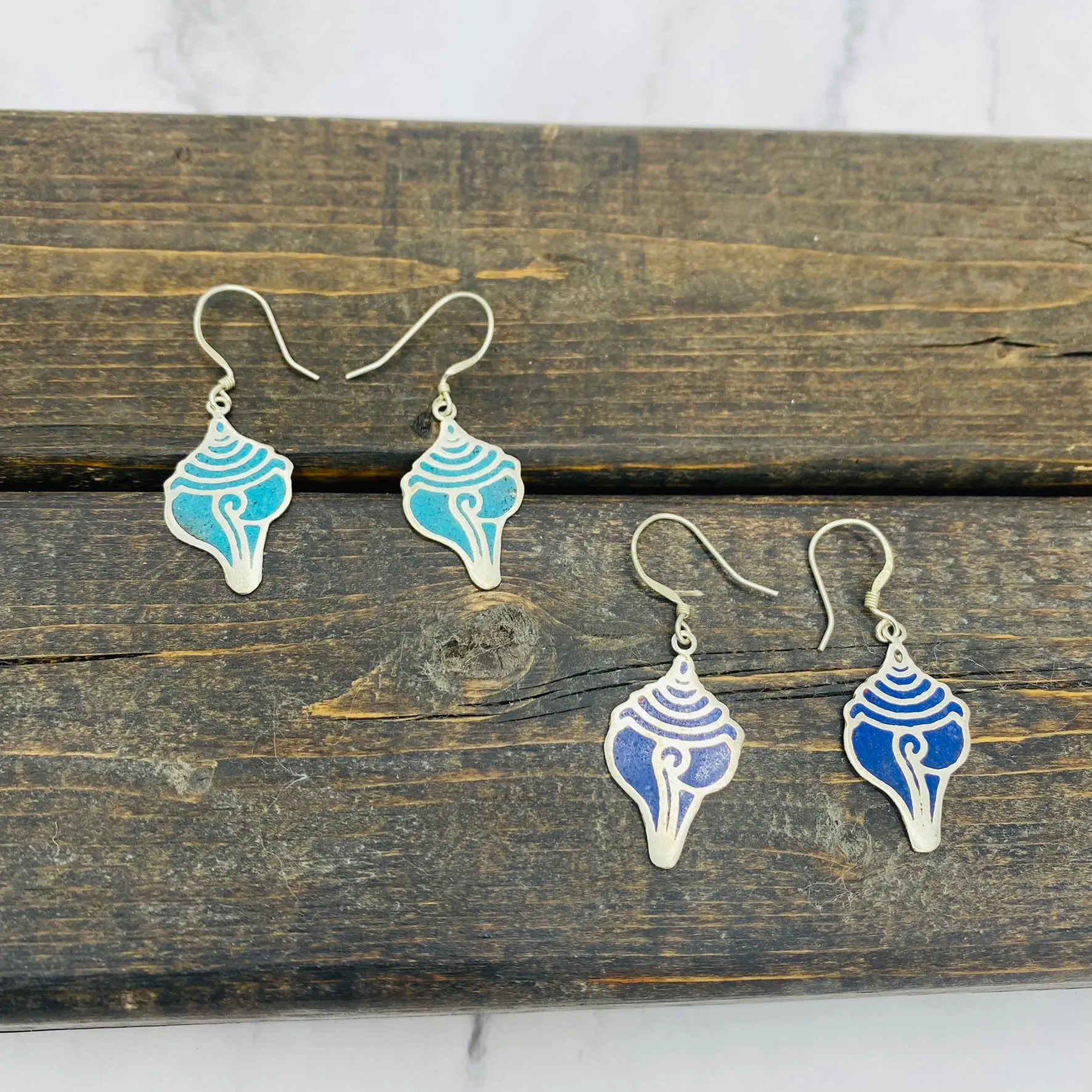 Handmade Shell Earring, Silver Dangle Earring, Shell Design Earring, Bohemian Jewelry, Gift For Her