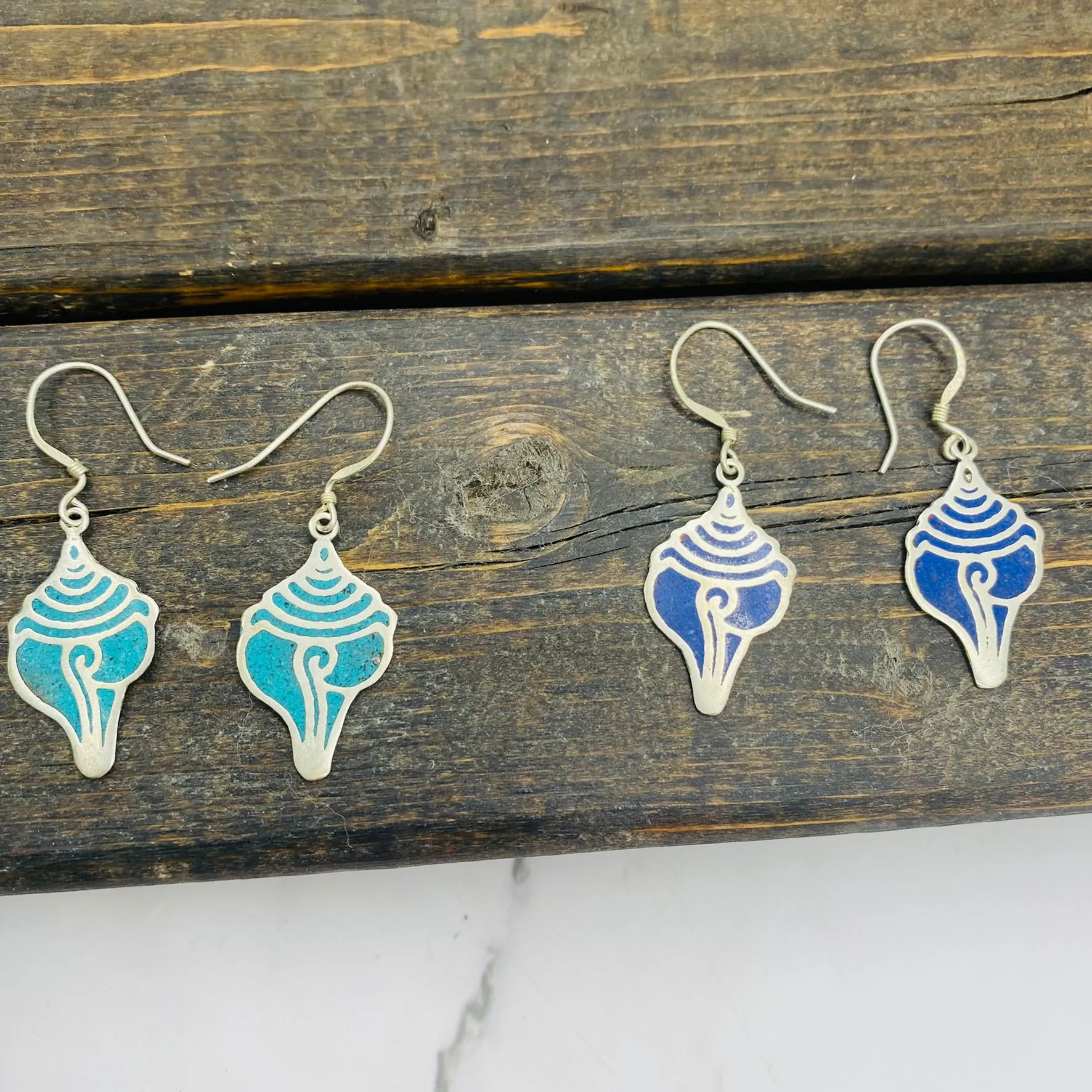 Handmade Shell Earring, Silver Dangle Earring, Shell Design Earring, Bohemian Jewelry, Gift For Her
