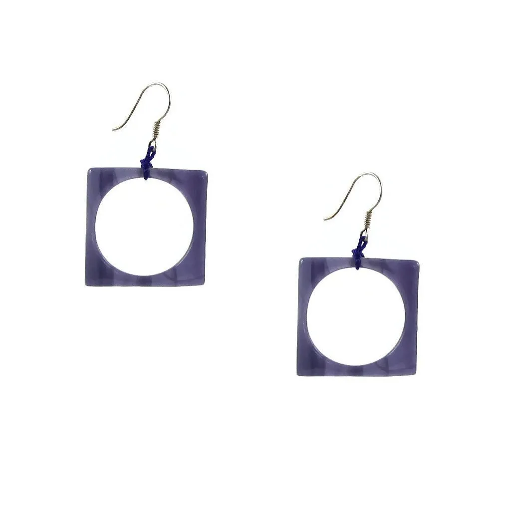 Hoyo Glass Earrings -Pink