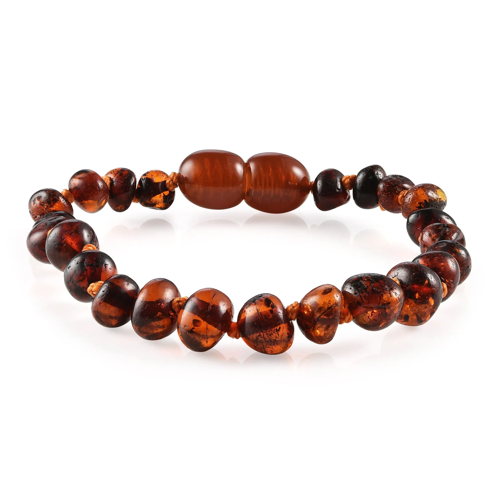 Kids | Dark Cognac Baltic Amber Bracelet