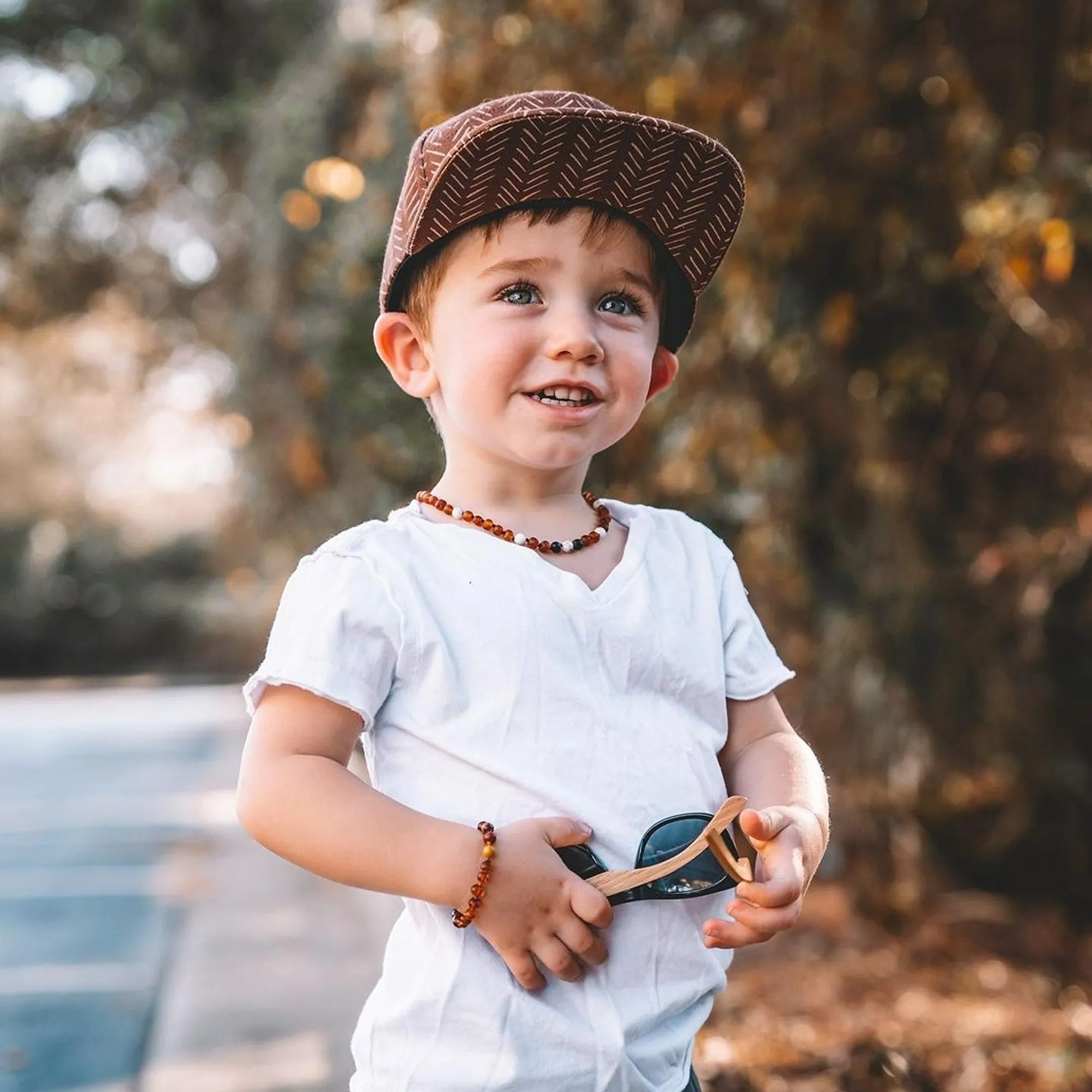 Kids | Dark Cognac Baltic Amber Bracelet