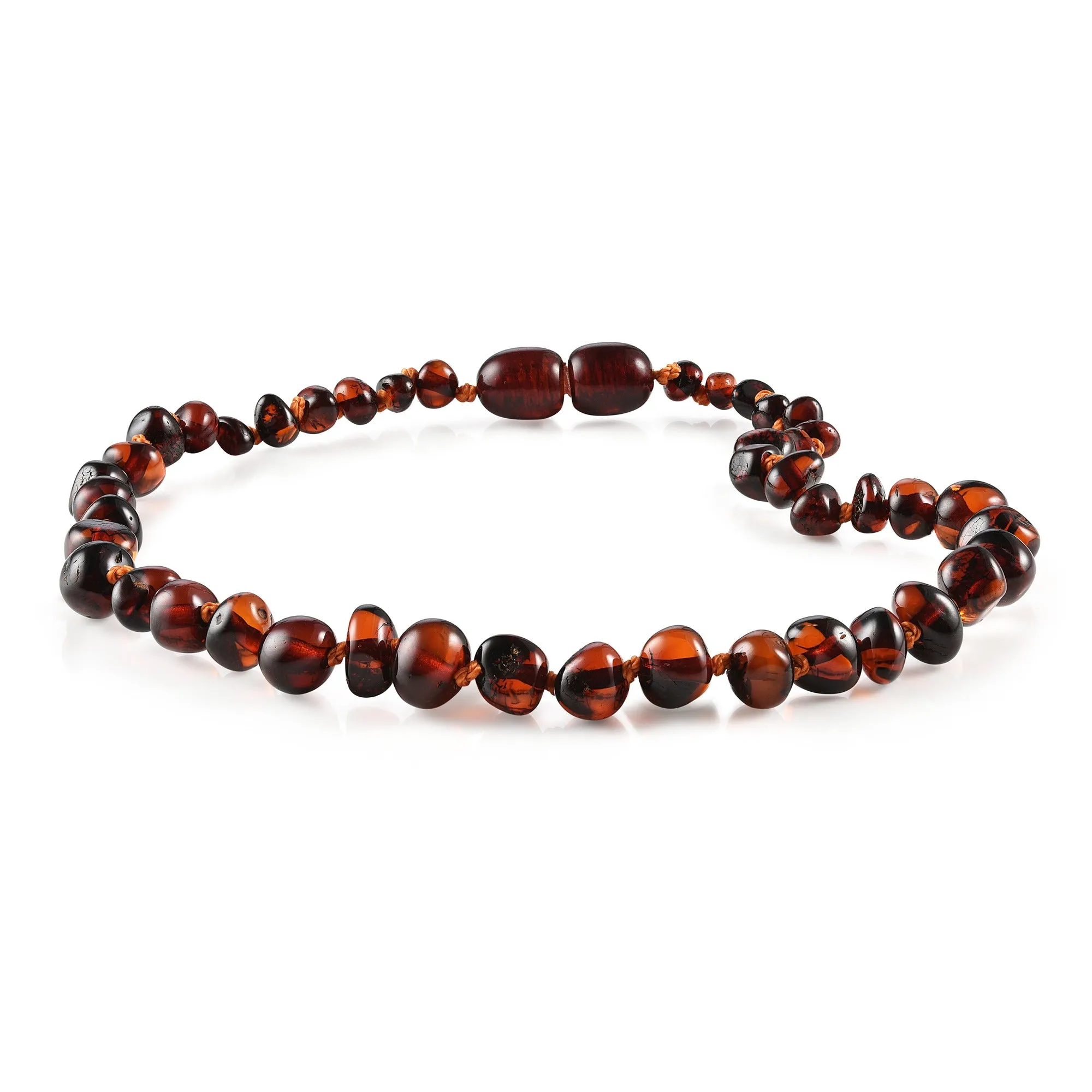 Kids | Dark Cognac Baltic Amber Necklace