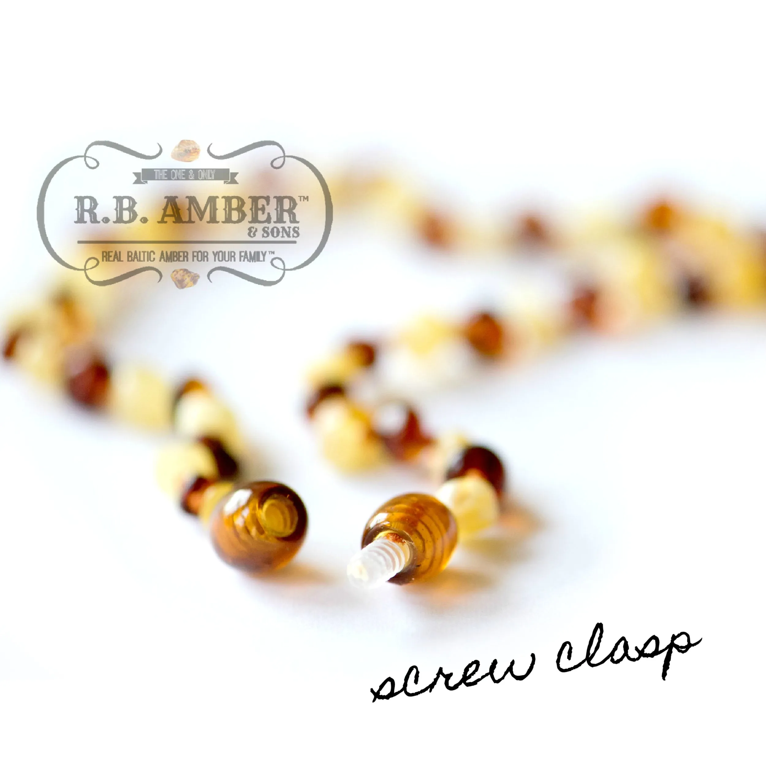 Kids | Dark Cognac Baltic Amber Necklace