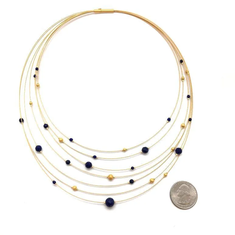 Lapis Collar Necklace