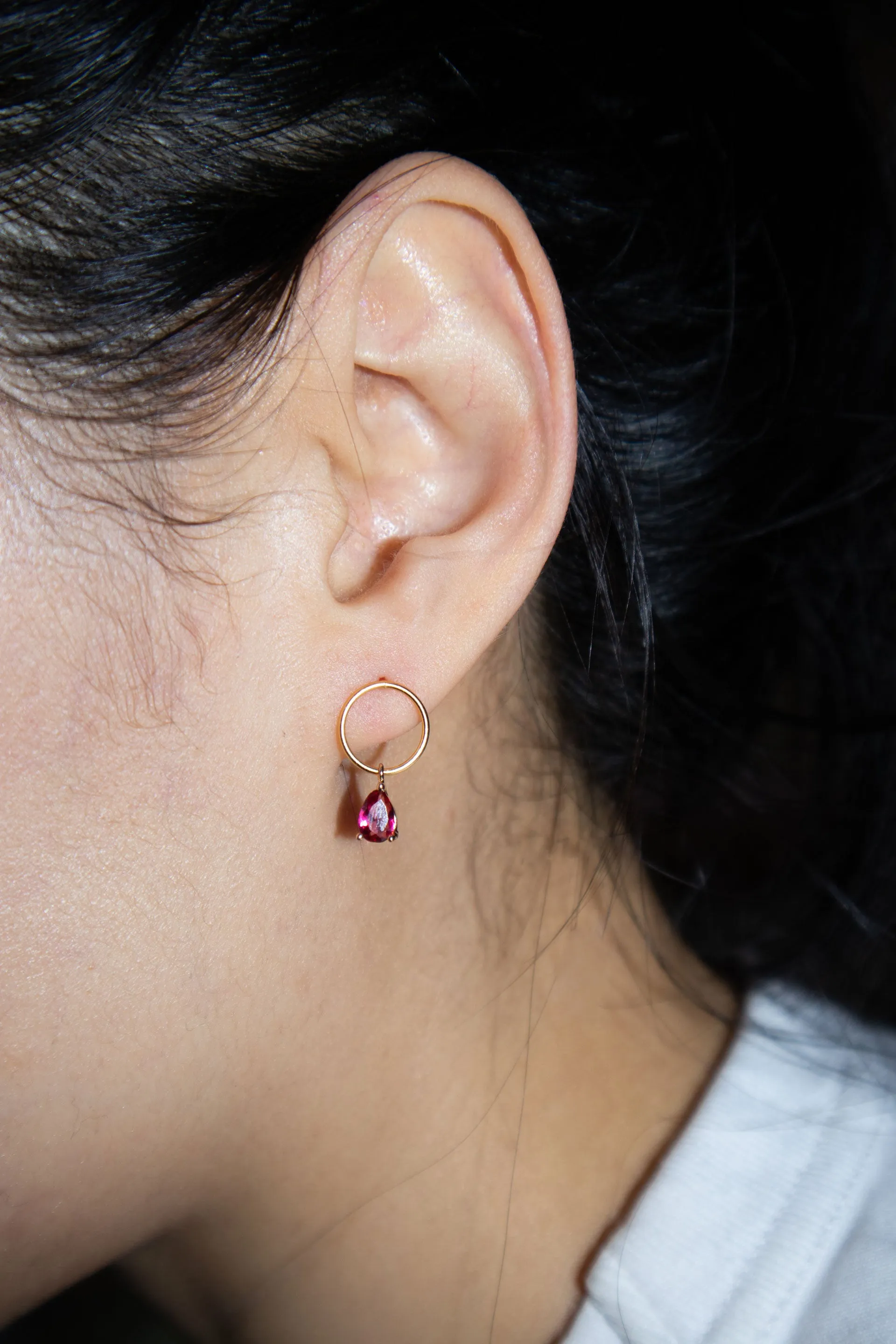 Layla — Pink zircon earrings
