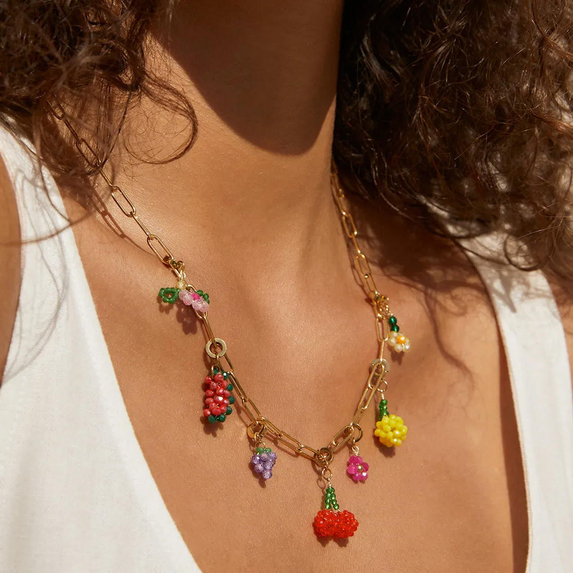 Lemon Beaded Charm
