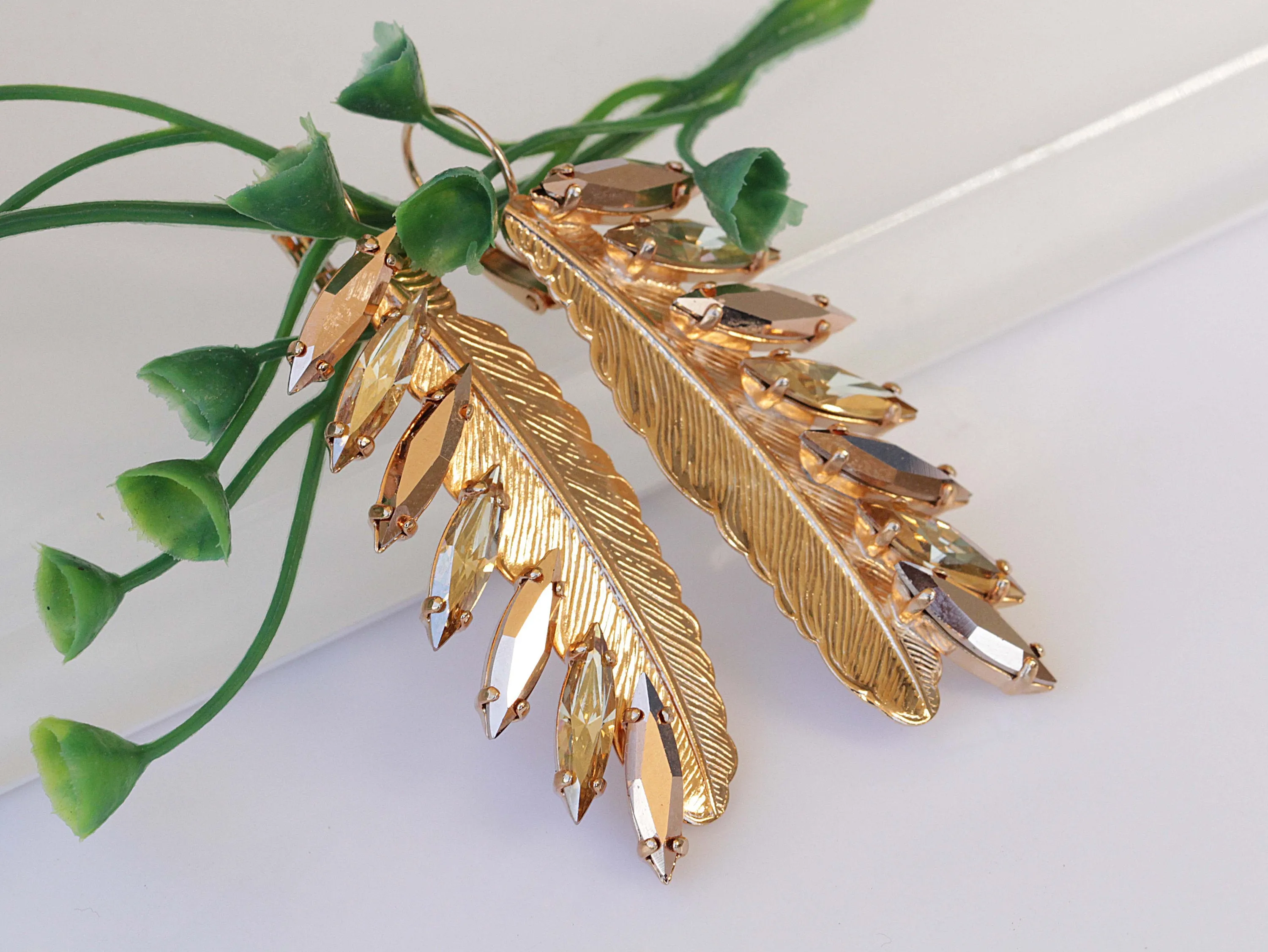 Long Feather Earring