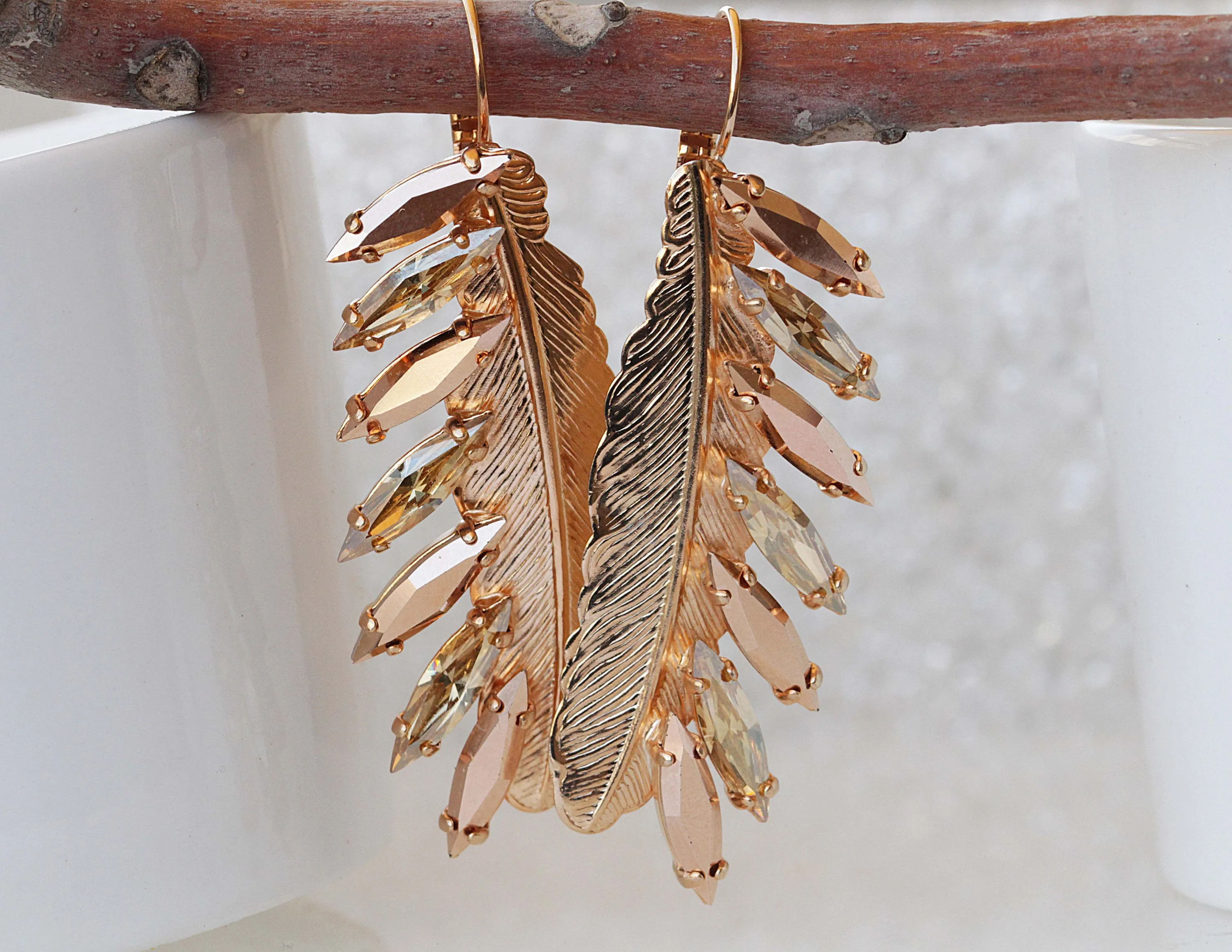 Long Feather Earring