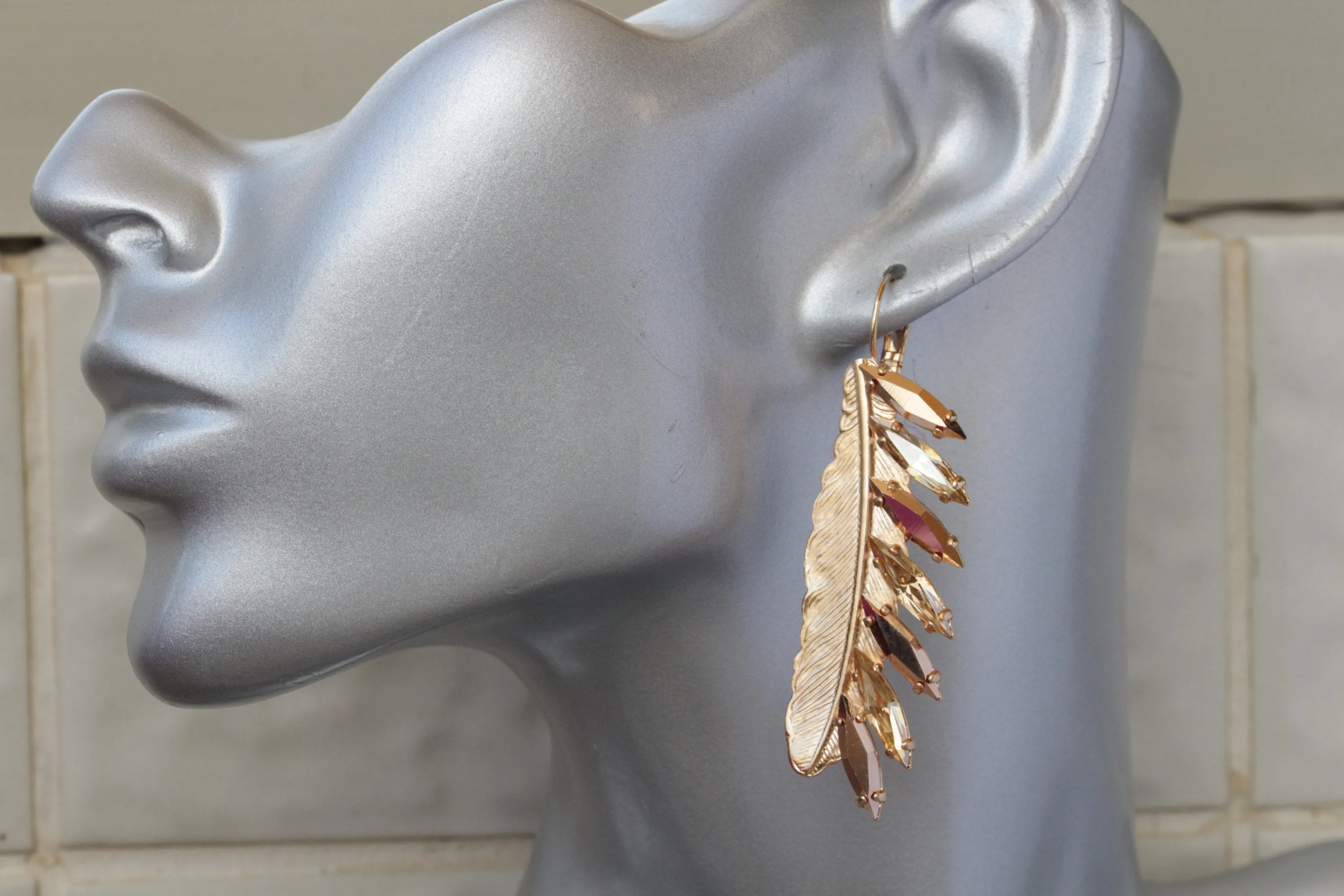 Long Feather Earring