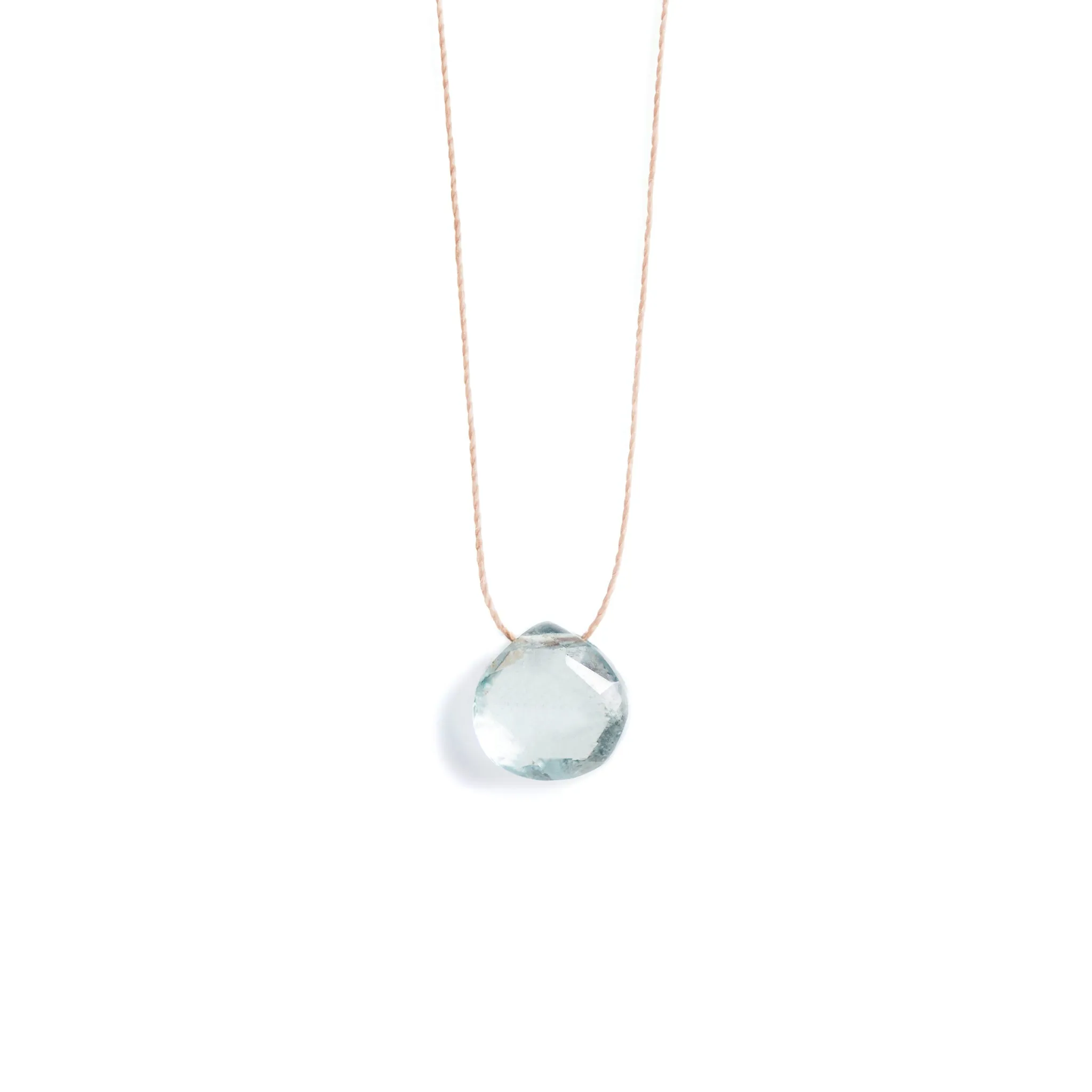 March Aquamarine Birthstone Necklace