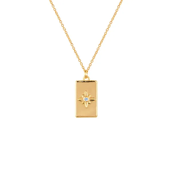 March Birthstone Necklace