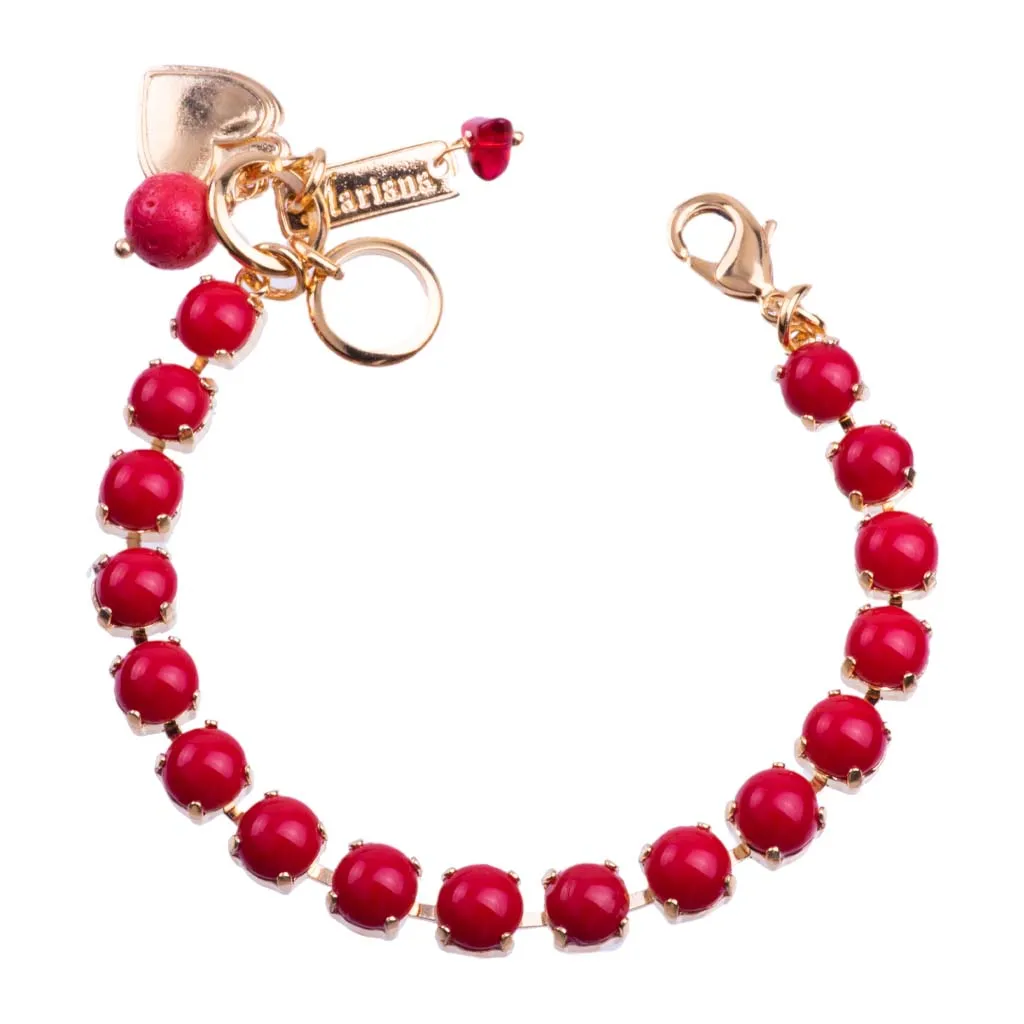 Medium Classic Stone Bracelet in "Red Coral" *Custom*
