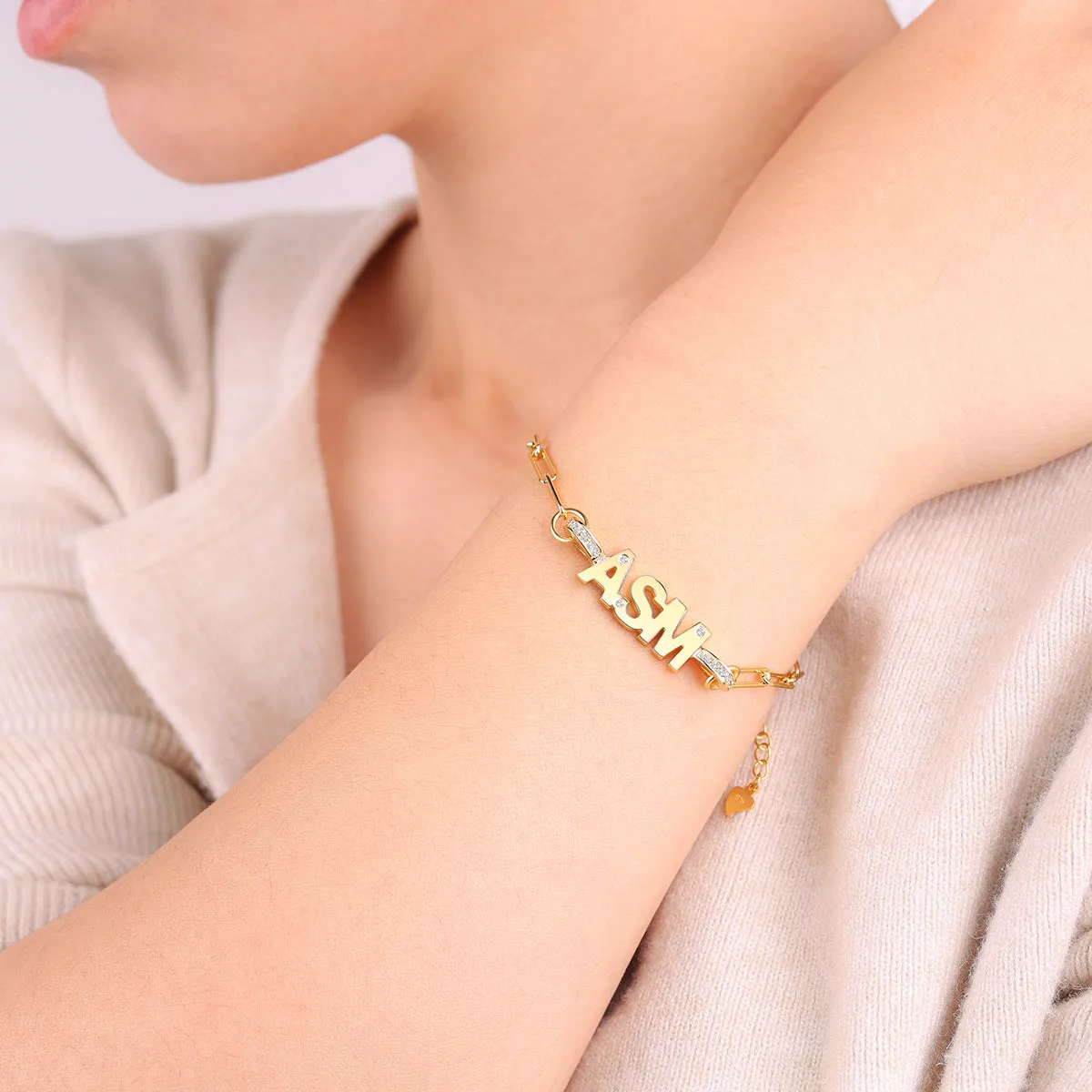 Mini Initial Custom Bracelet
