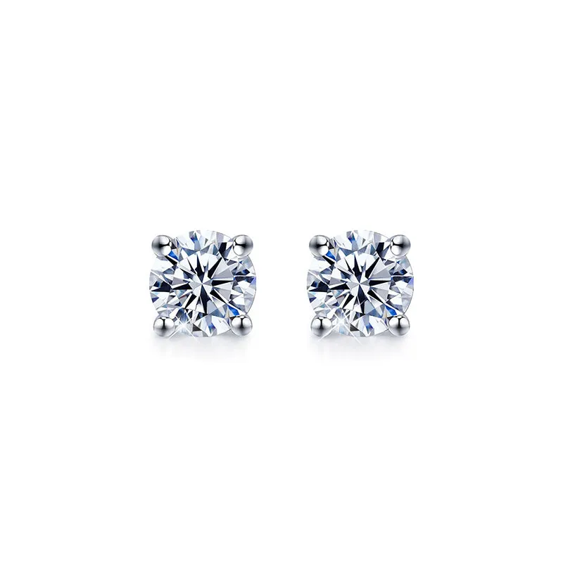 Moissanite Diamond Stud Earrings