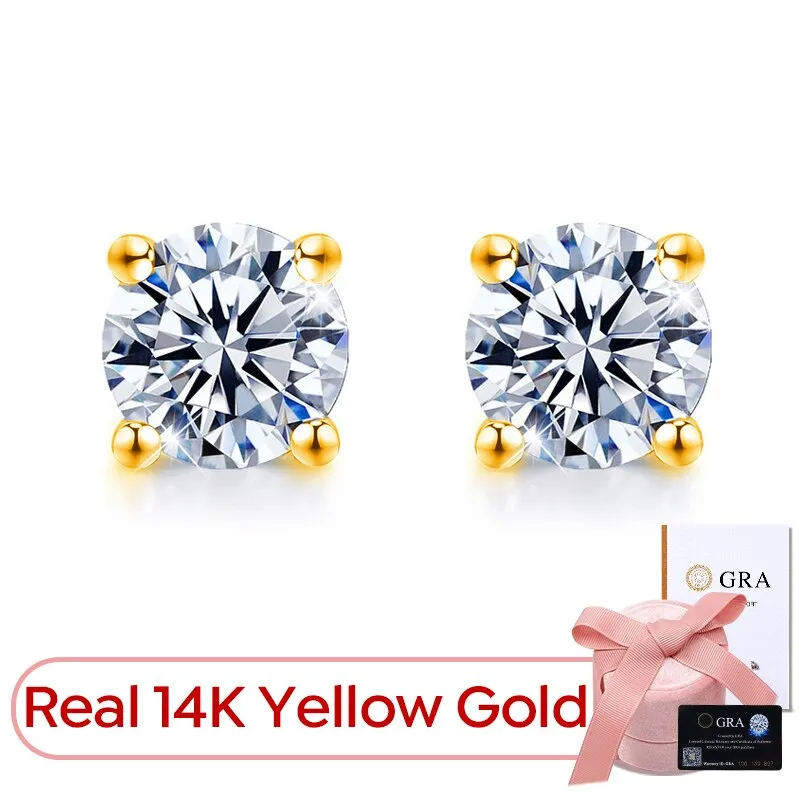 Moissanite Diamond Stud Earrings
