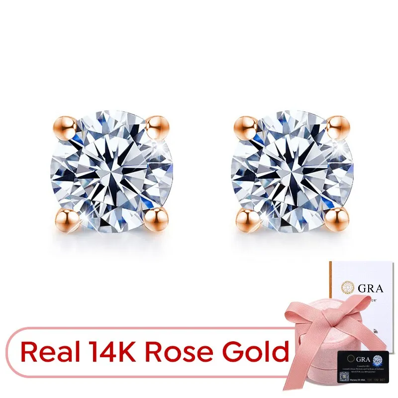 Moissanite Diamond Stud Earrings