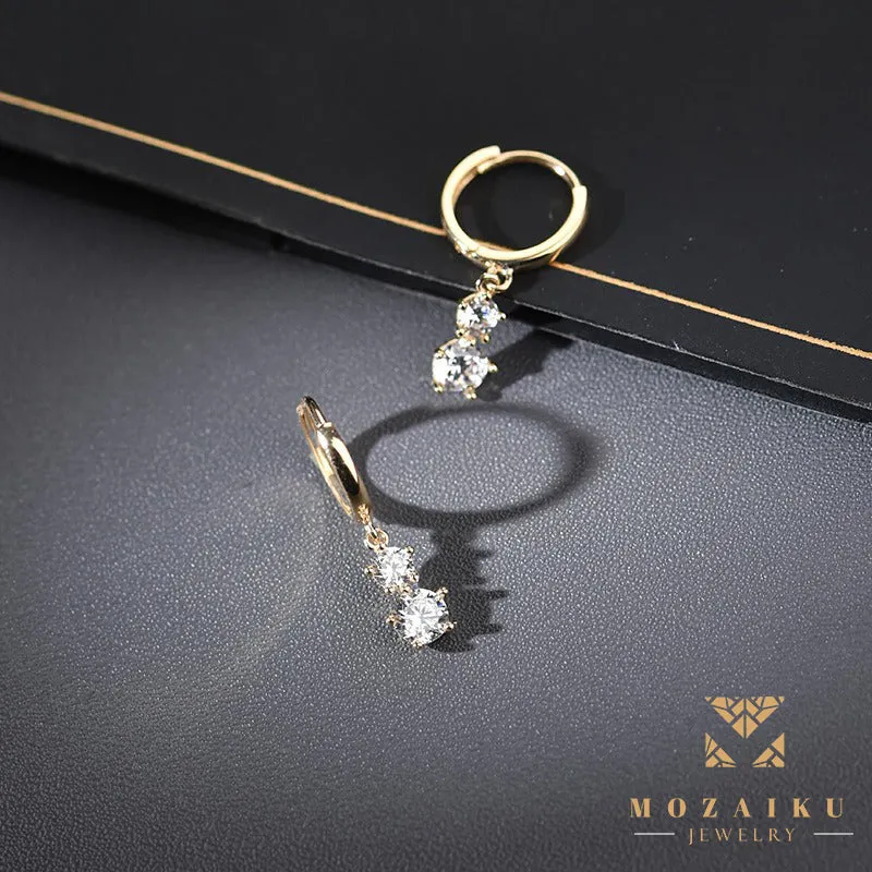 Mozaiku Radiant Gold Buckle Earrings