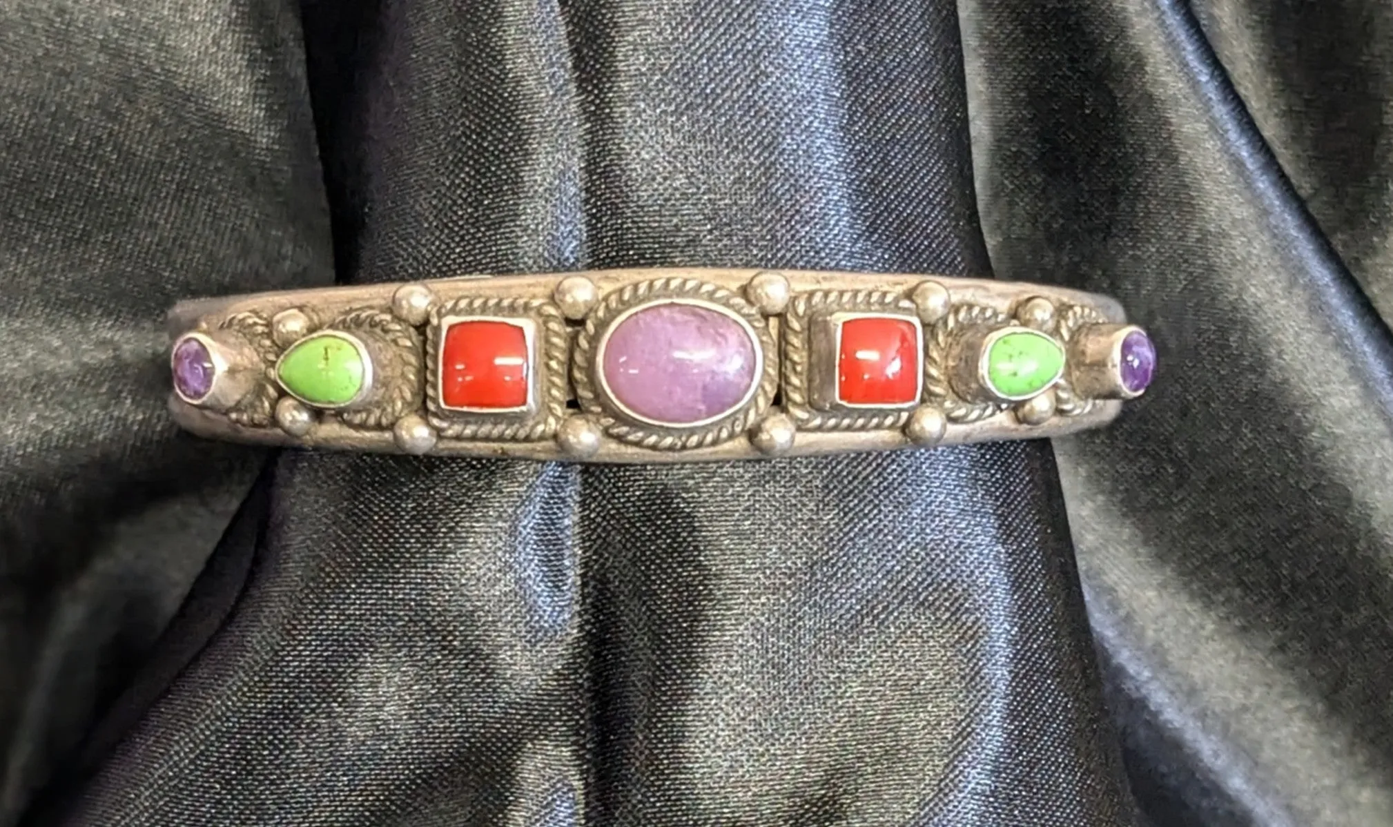 Multi-Color Sterling Silver Bracelet