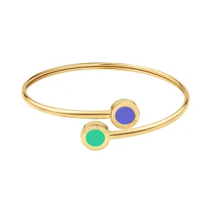 OCEAN PERSIAN BLUE AND TURQUOISE CHIPS BANGLE