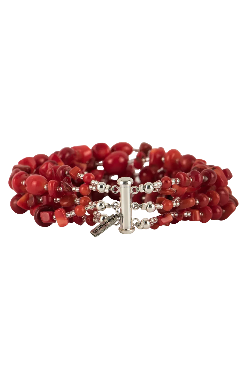 Paige Wallace Mixed Coral Bracelet